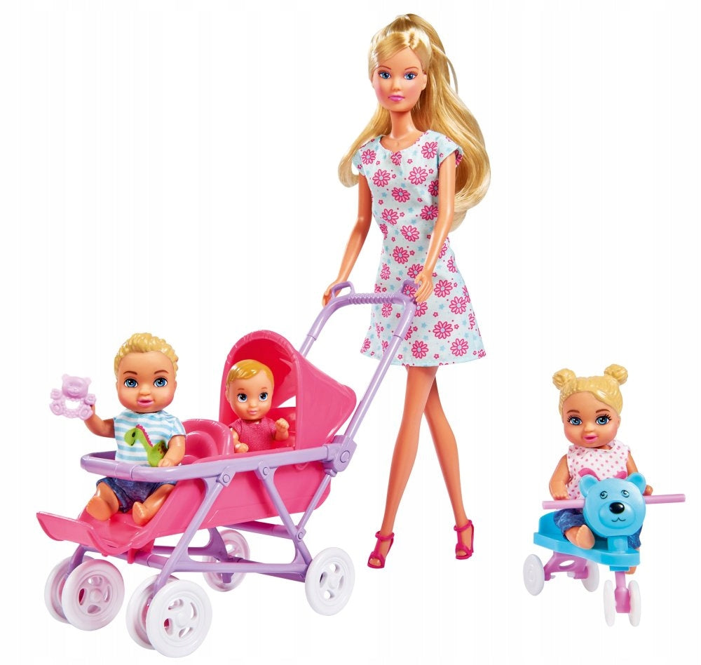 Steffi Doll Large Set Baby Room Bobasy Stroller Cot Simba Packaging status original
