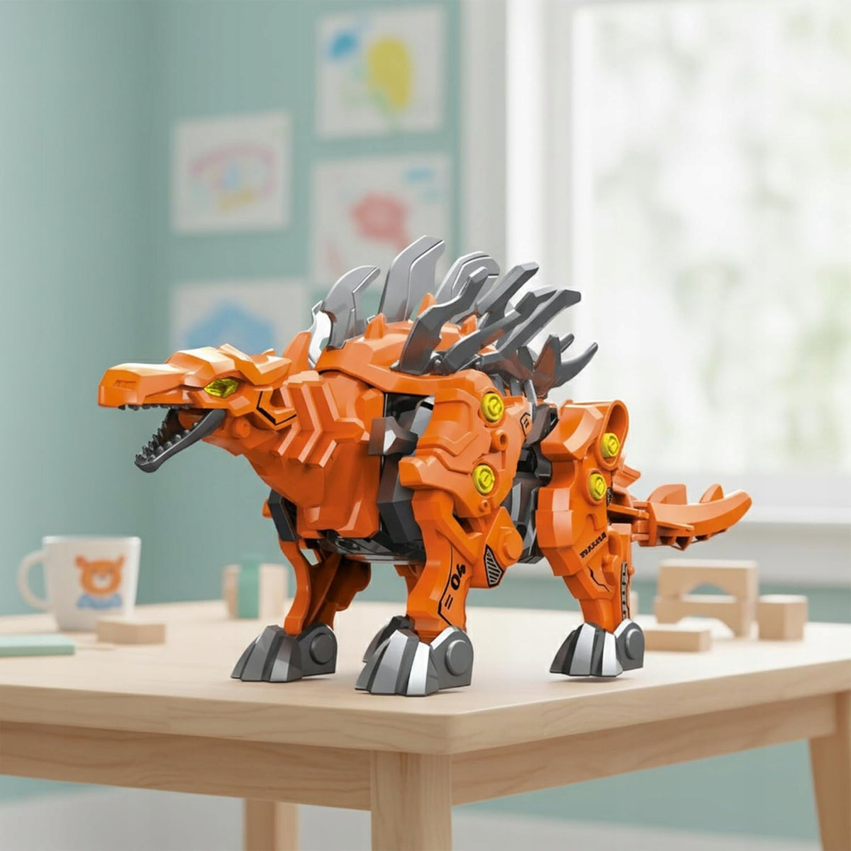 Stegosaurus Dinosaur Model Kit Folding Kit with Remote Control Brand TM Toys