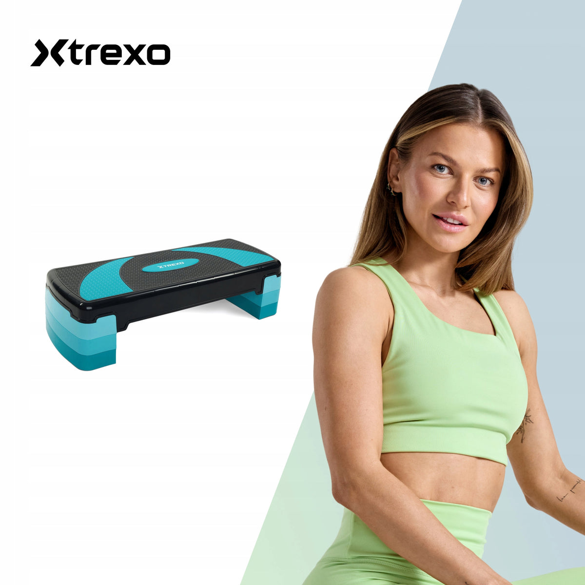 Step for aerobics XTREXO TXO-B4W009 blue 78x30x20 cm Adjustment Manufacturer code TXO-B4W009-B