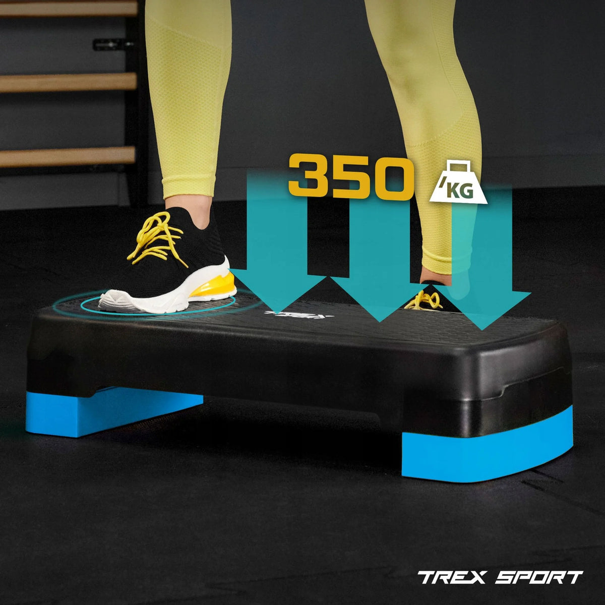 Step for fitness and aerobics exercises 3 steps platform adjustable Trex Sport Manufacturer code TX-030AS