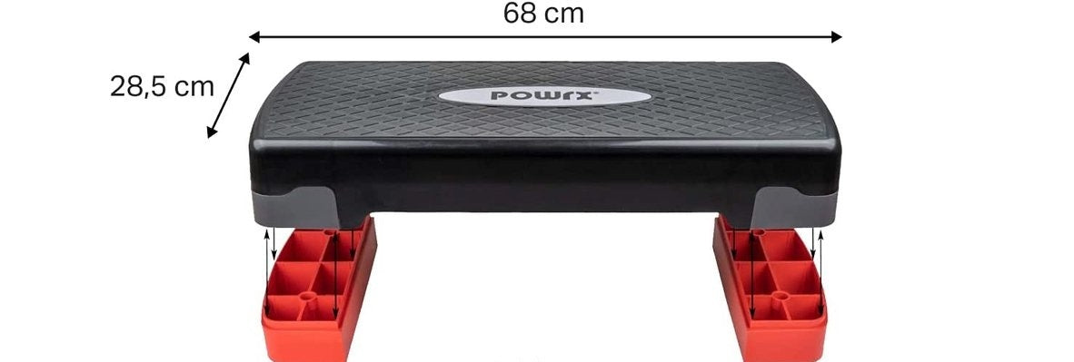 Stepper Step Fitness Aerobics Exercise Step Adjustable Powrx 2 Degrees Packaging status original