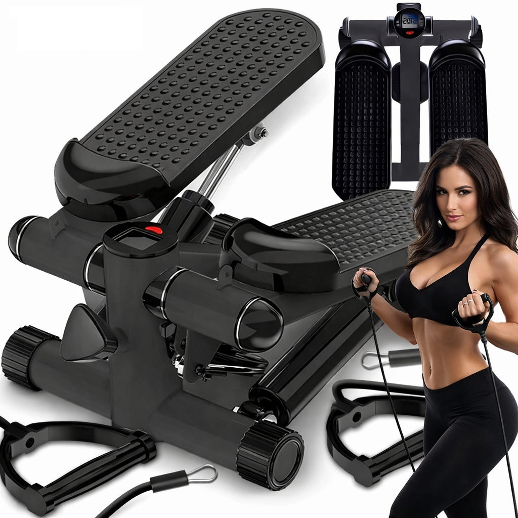 Stepper Straight for Fitness Stepper with Ropes Step Exercise Aerobic Counter