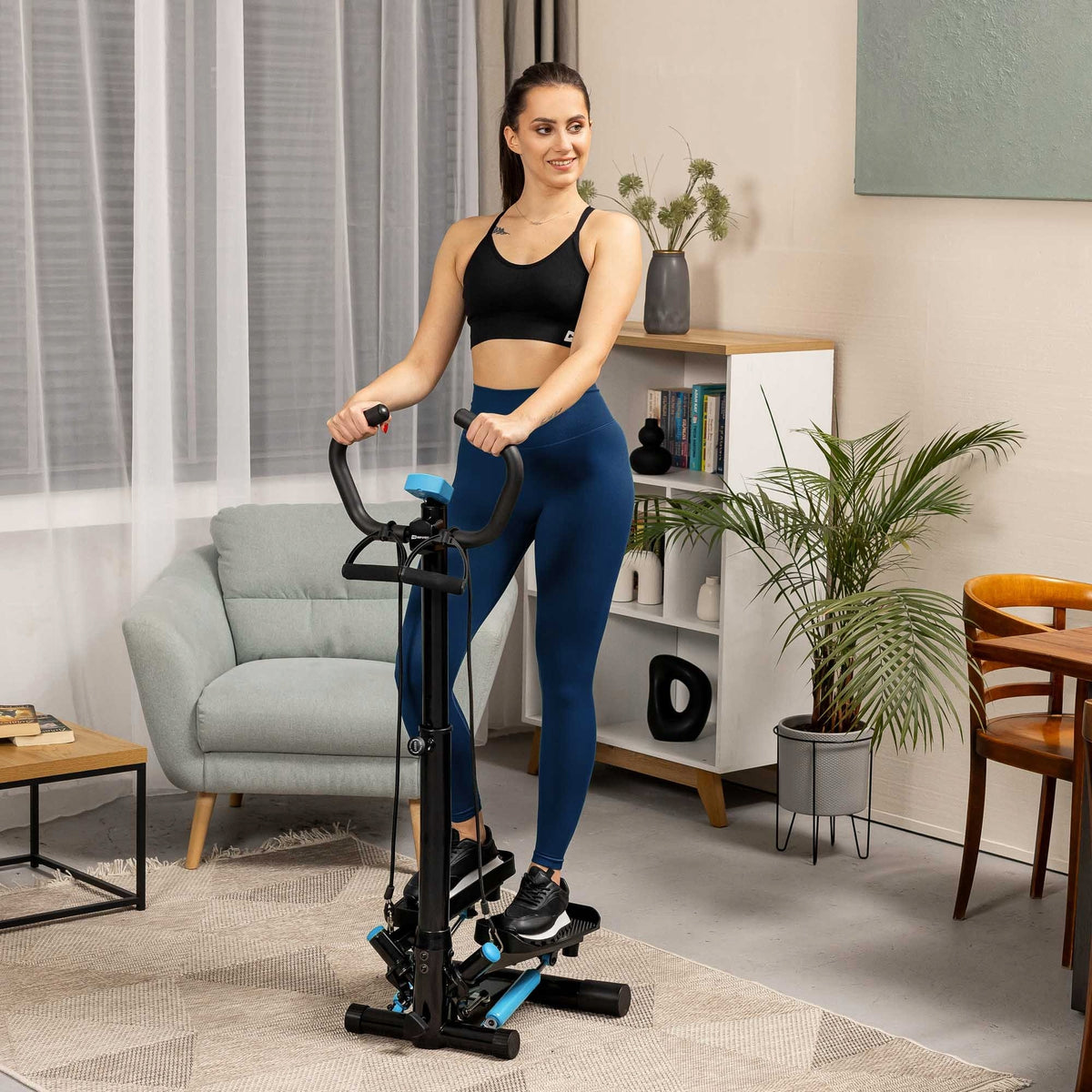 Stepper Twisted Column with Exercise Ropes Home Fitness Training Packaging status original