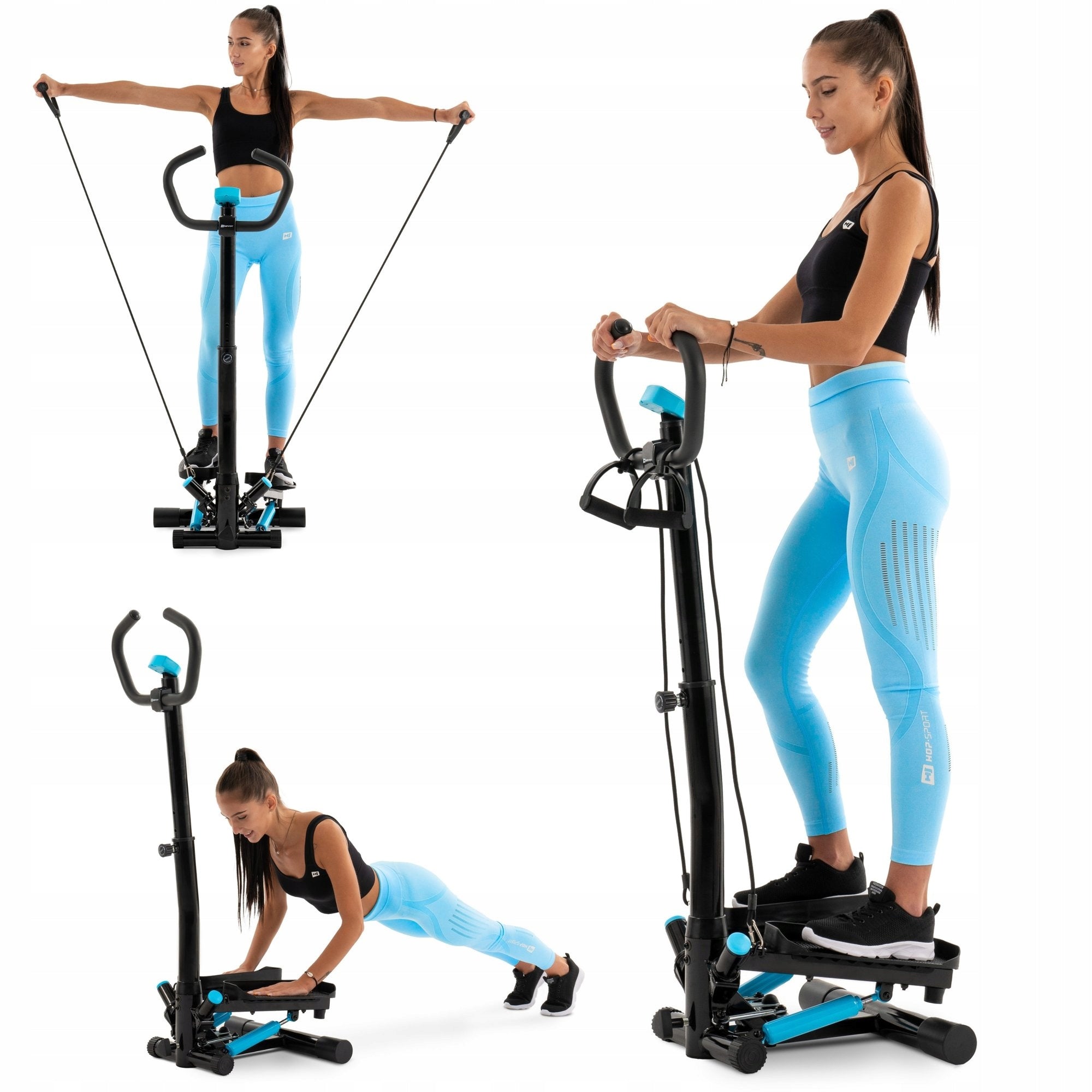 Stepper Twisted Column with Exercise Ropes Home Fitness Training