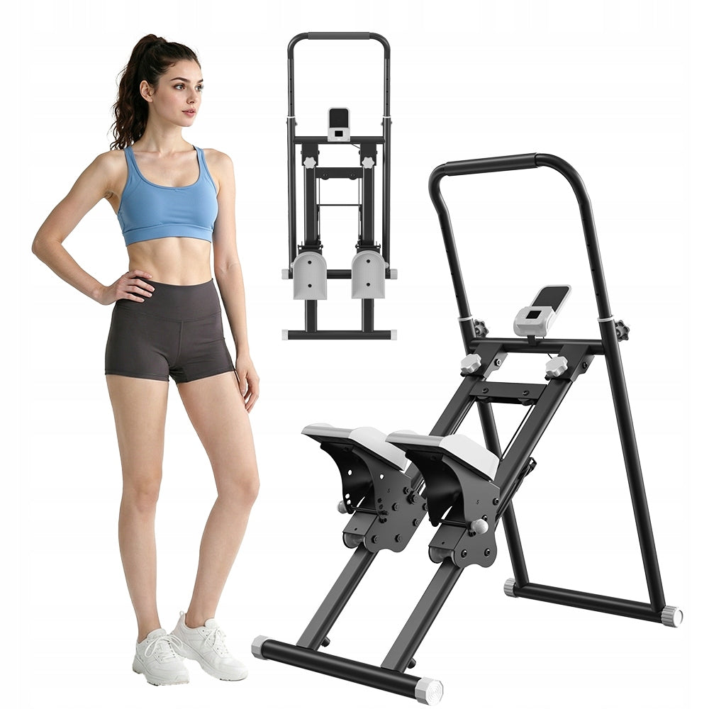 Stepper stair folding adjustable home training climber lcd 100KG