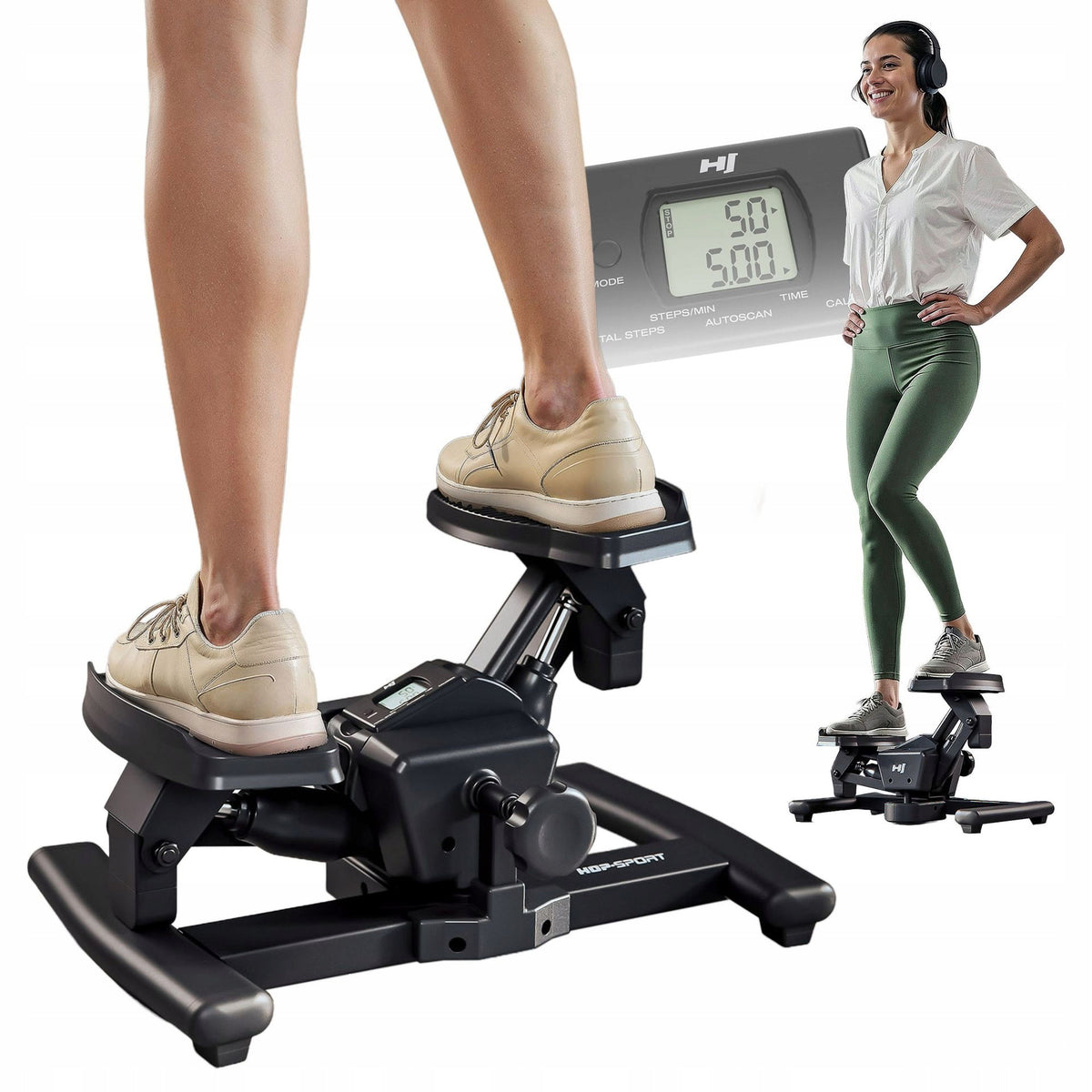Stepper training for step exercises 2in1 swivel slanted straight stairs