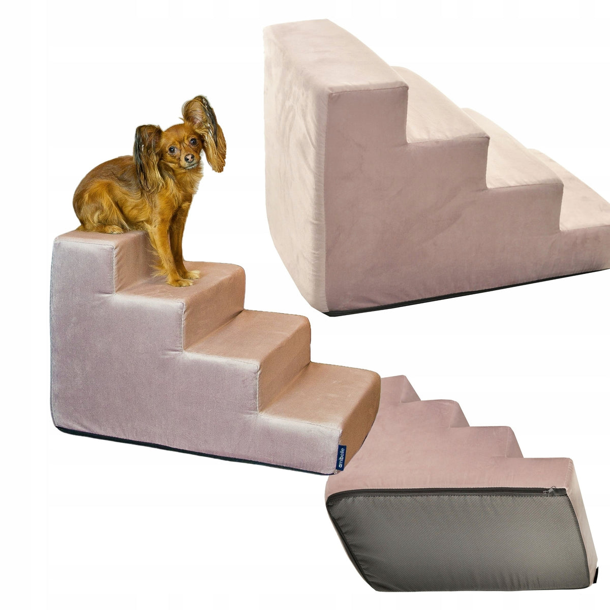 Steps Ramp for Cat Dog 4 Degrees Non-Slip Stairs 40cm Platform