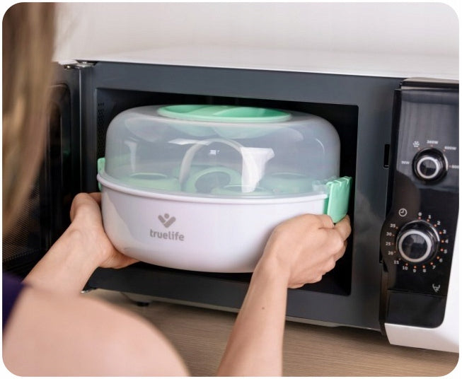 Sterilizer For Bottles And Teats Steam Method TrueLife BPA FREE Medical device no