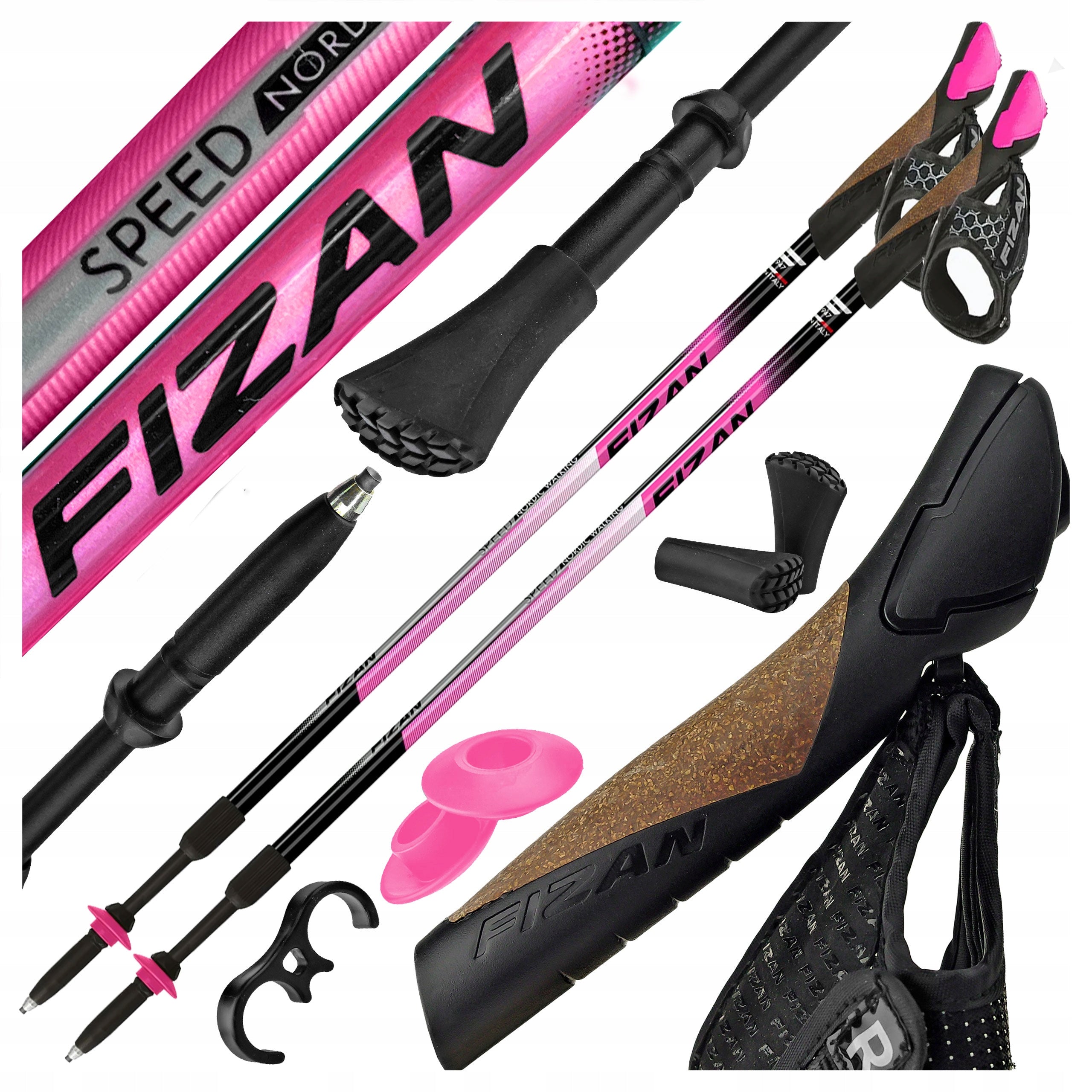 Sticks Fizan SPEED 75-125 cm pink