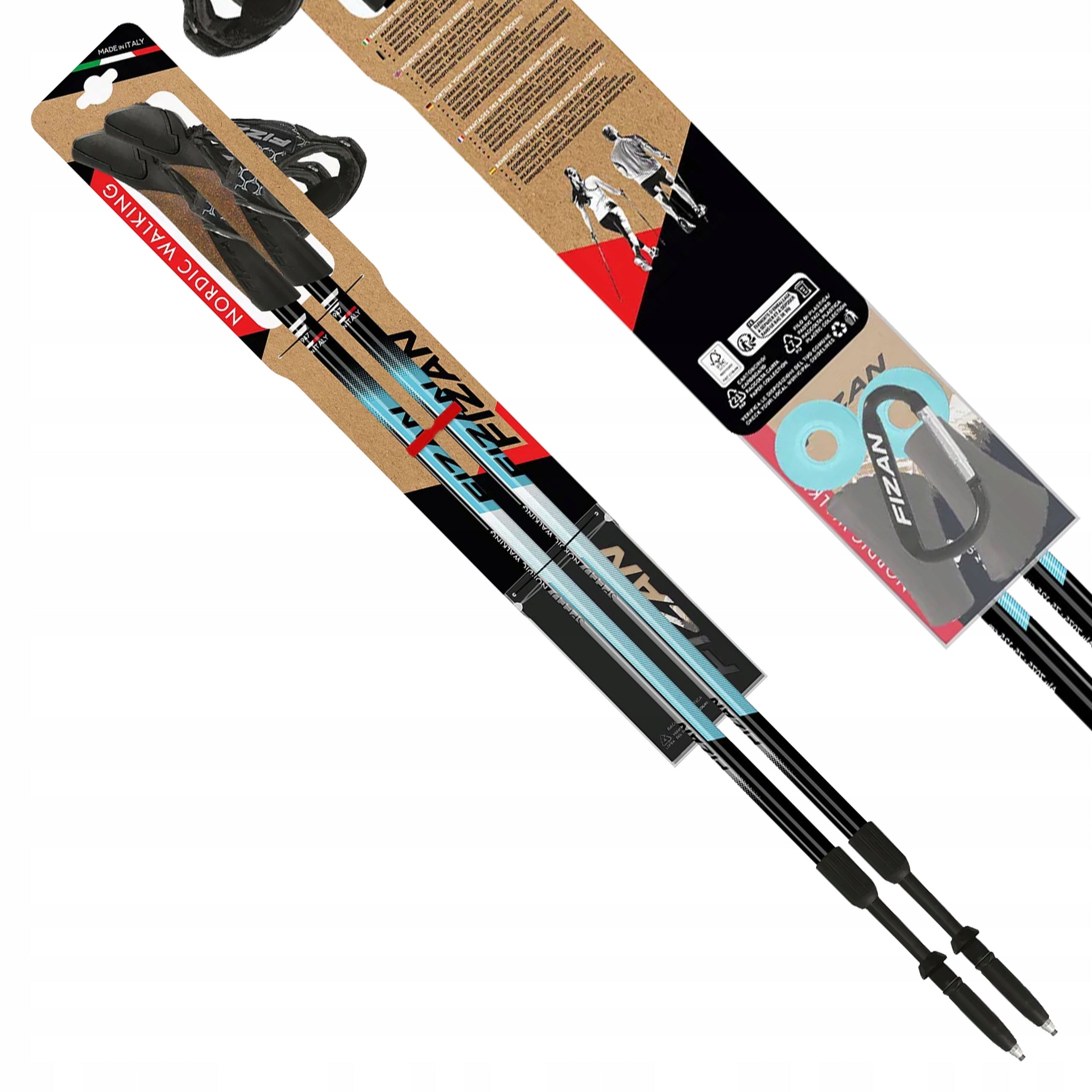 Sticks Fizan Speed 75-125 cm blue Adjustable length 75–125 cm