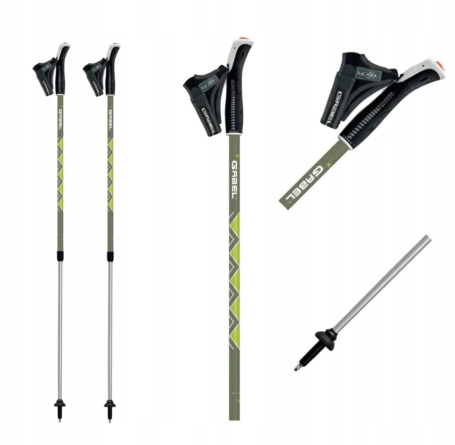 Sticks Gabel NORDIC WALKING RITMO green lime Telescopic 77-130cm