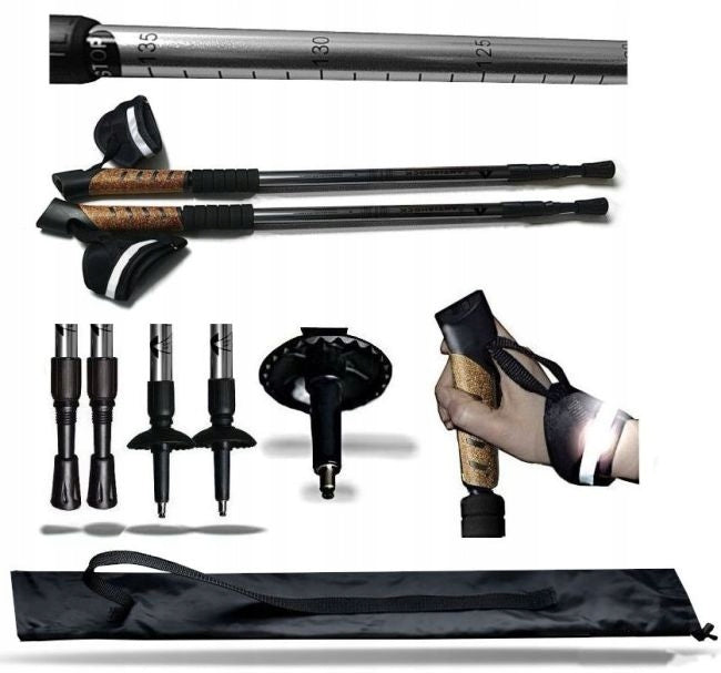 Sticks Lightweight Nordic Walking Sticks Reflector Cork .3