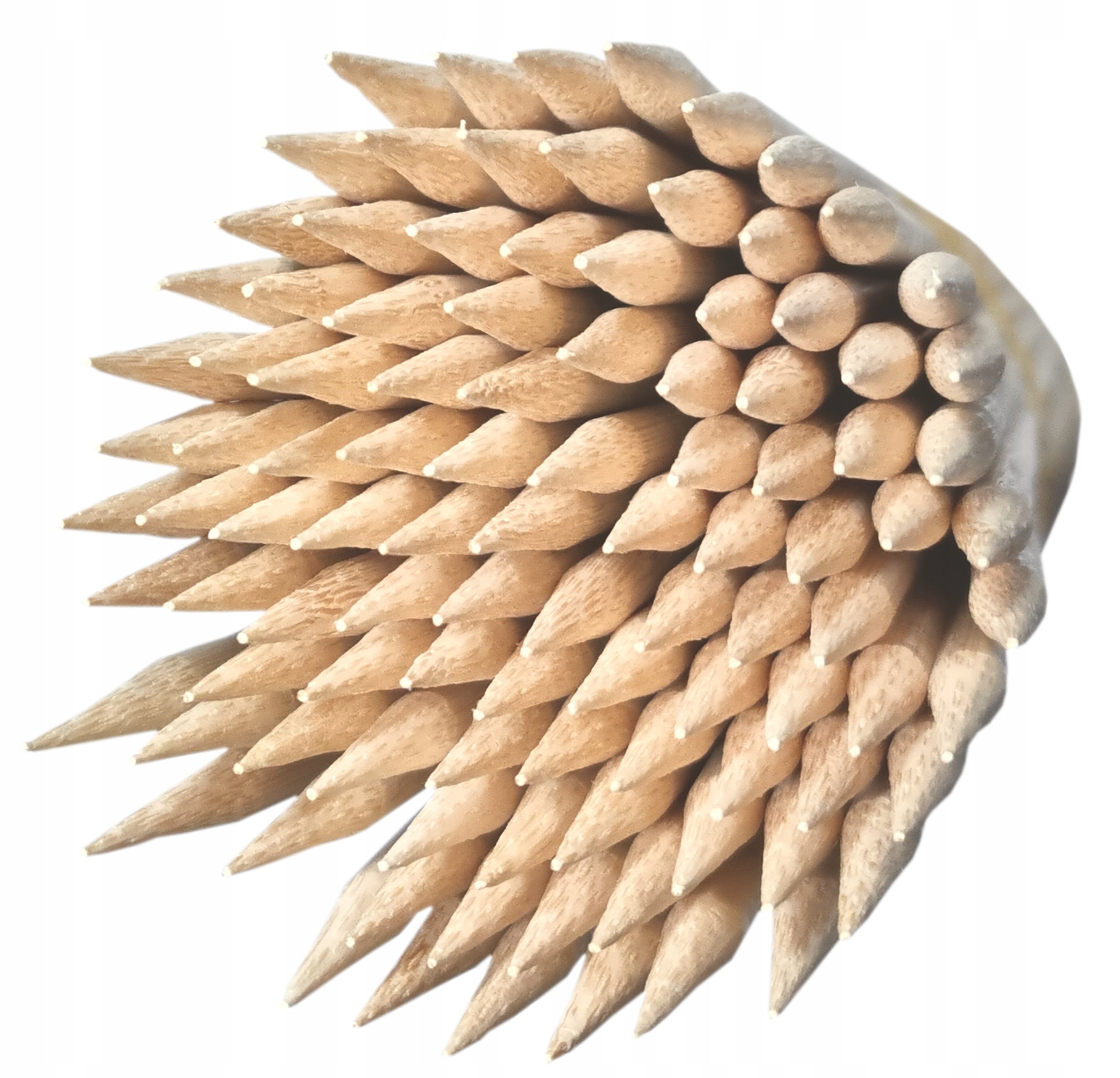 Sticks Twisted Fries Sticks 50cm 5mm Sharpened Long Thick 50pcs.