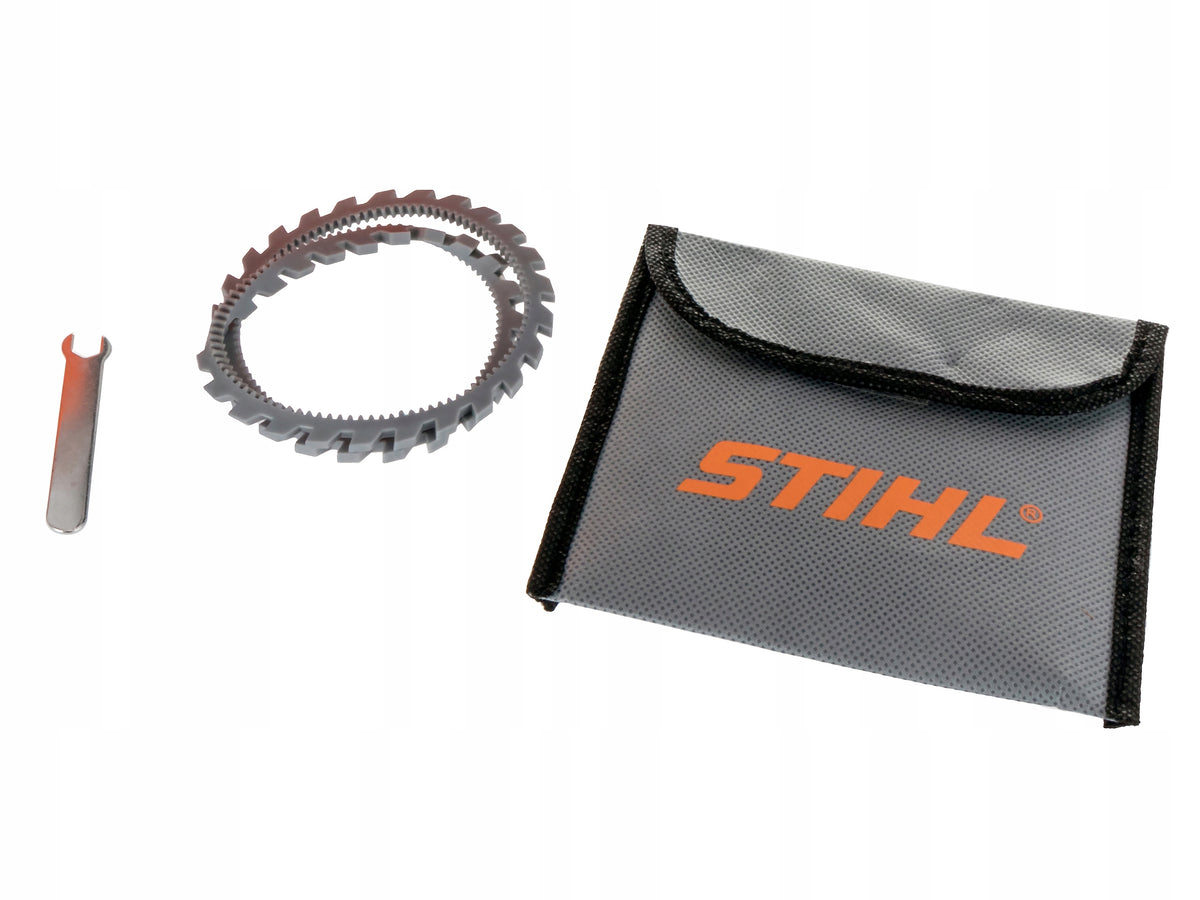 Stihl sound saw with orange batteries Brand Stihl