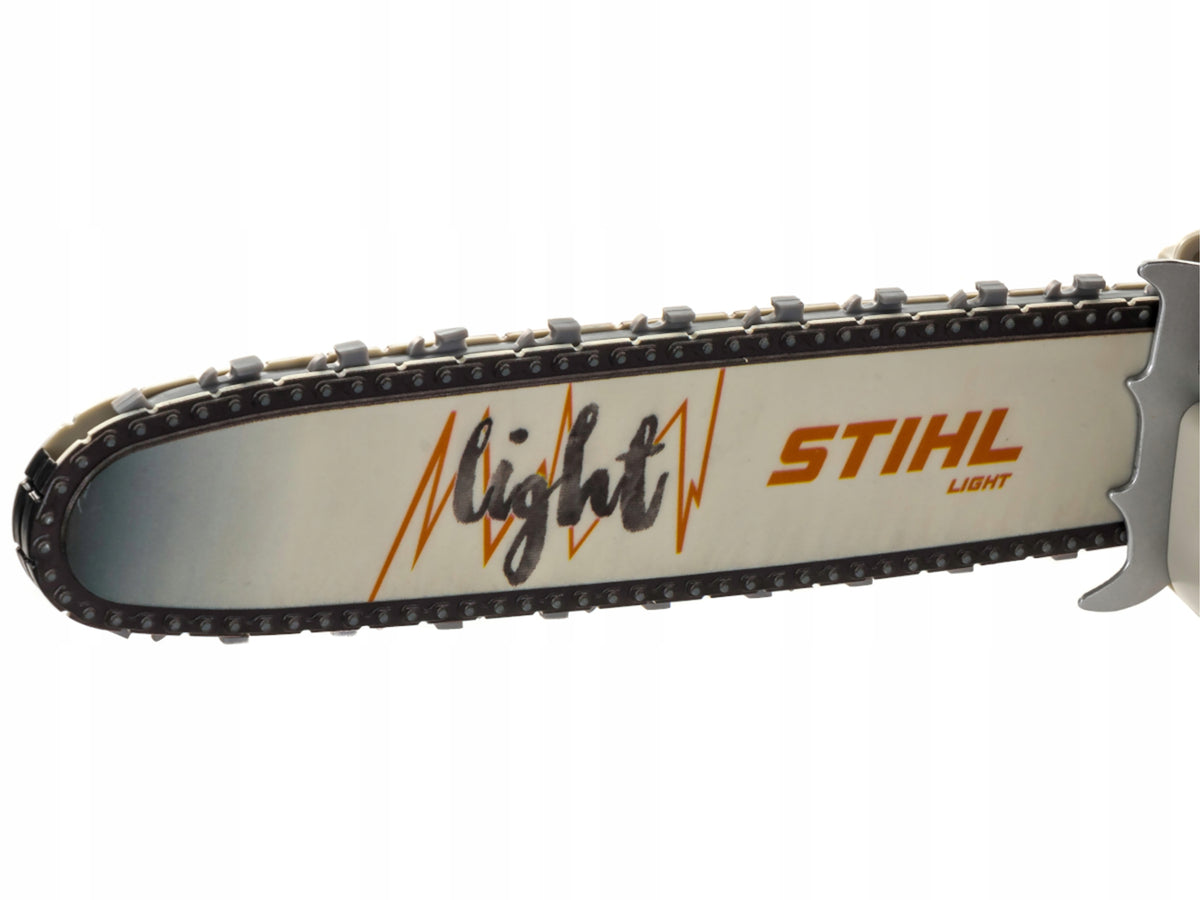Stihl sound saw with orange batteries Manufacturer code 04649340000