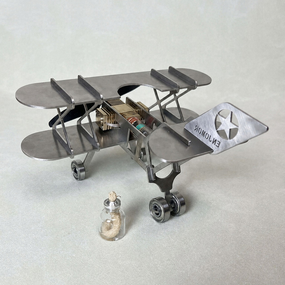 Stirling Engine Model Aircraft Metal Educational STEM NikolaToy Gift Brand no brand