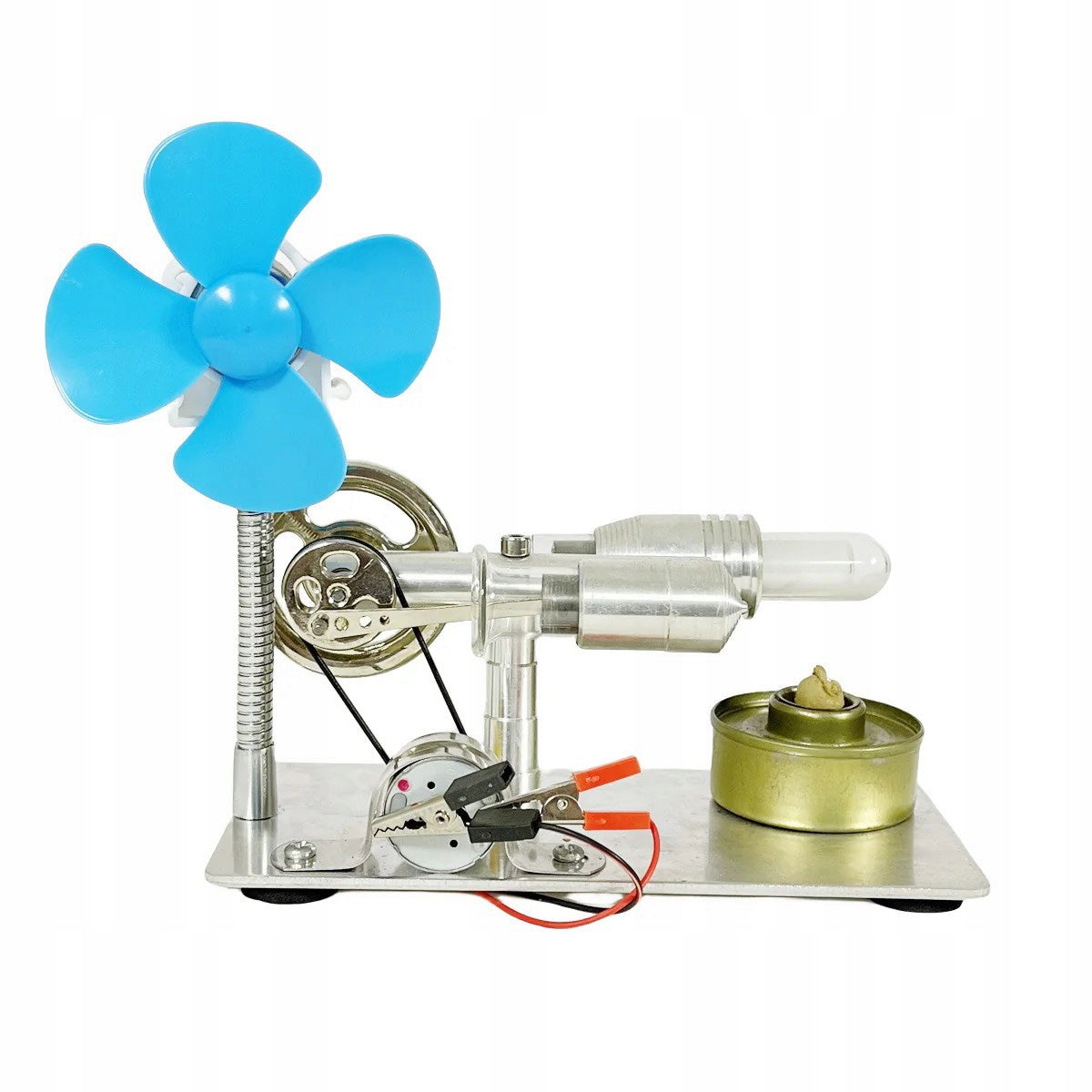 Stirling Motor Current Generator Windmill STEM Educational NikolaToy Gift