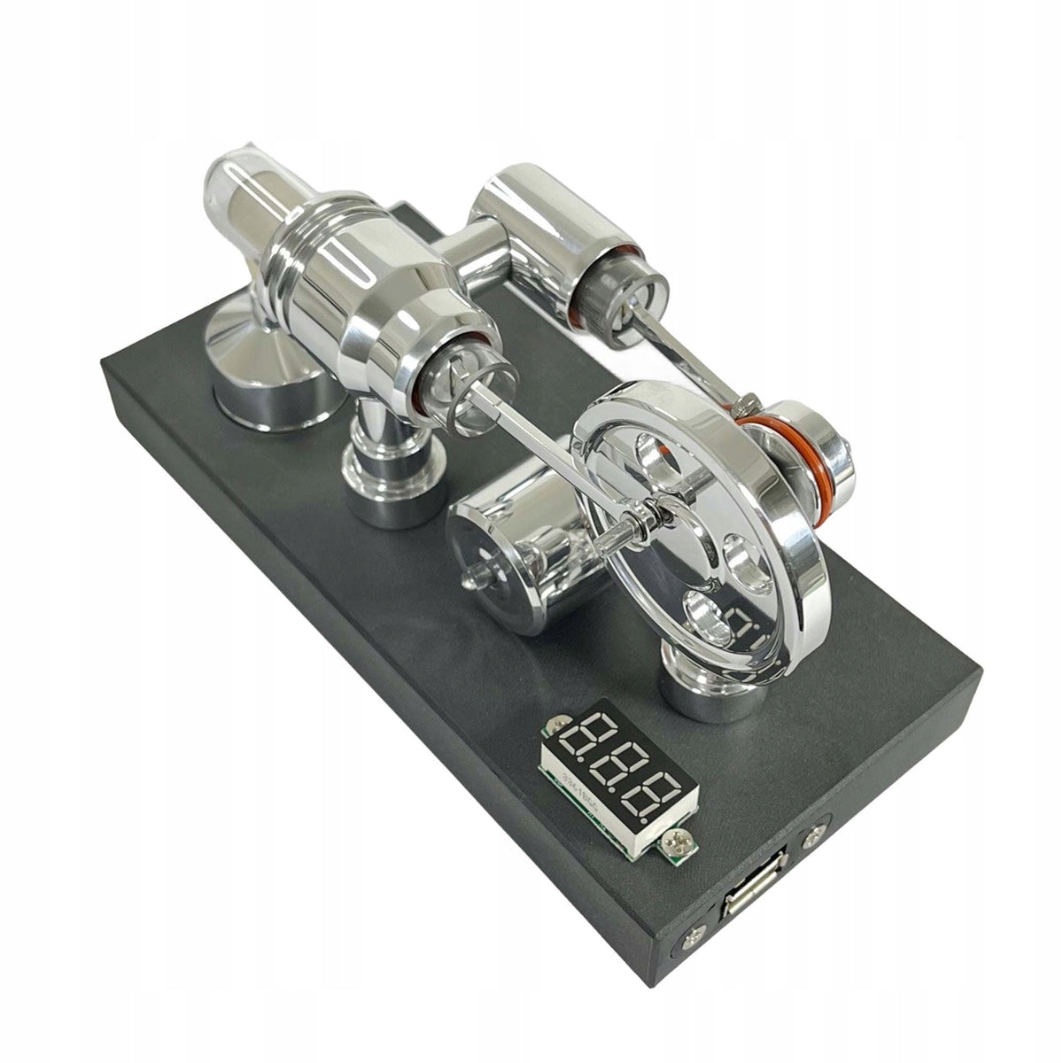 Stirling Motor NikolaToy USB Generator, Educational Model with Meter Brand no brand