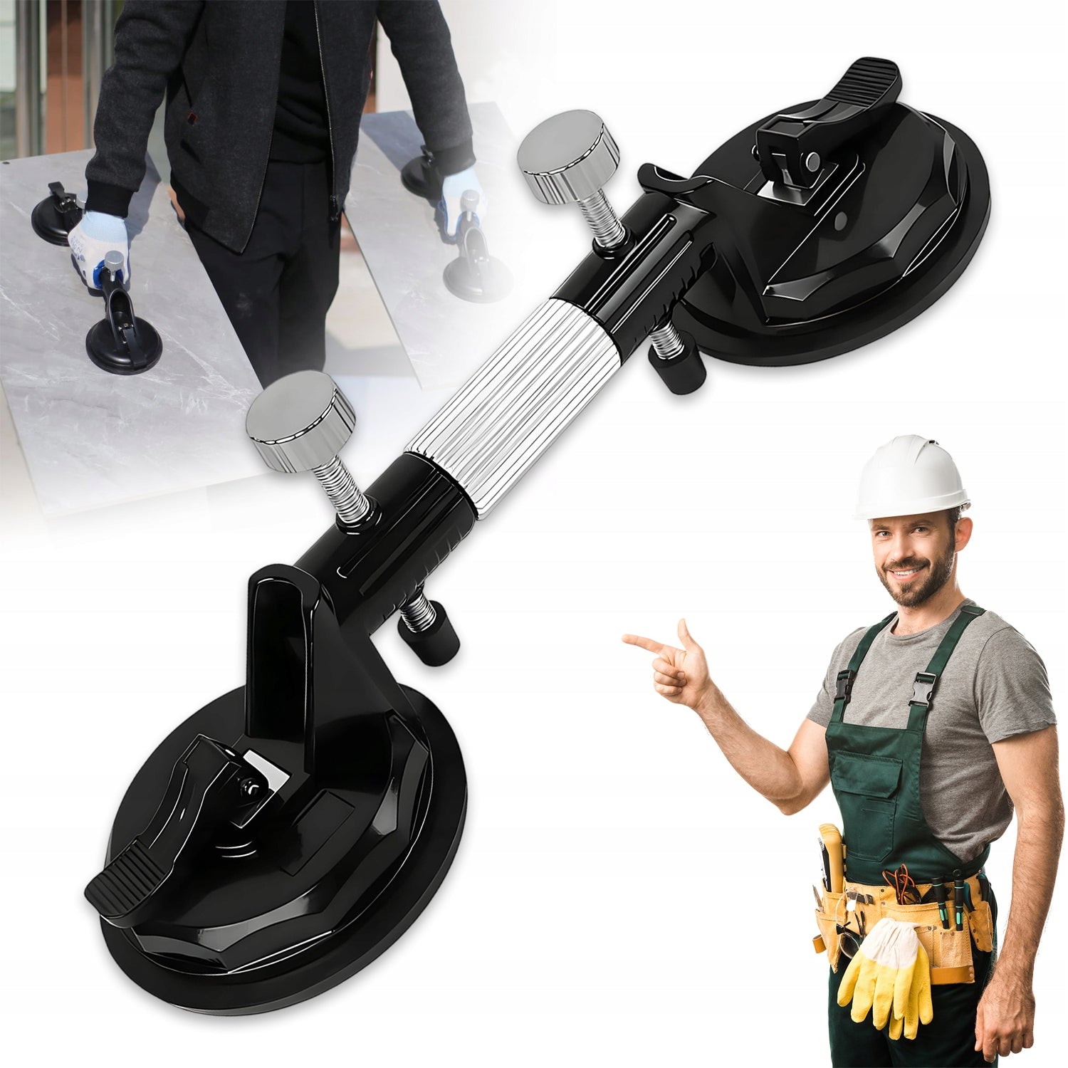 Stone Tensioner, Professional Metal Vacuum Suction Cups for Glaze