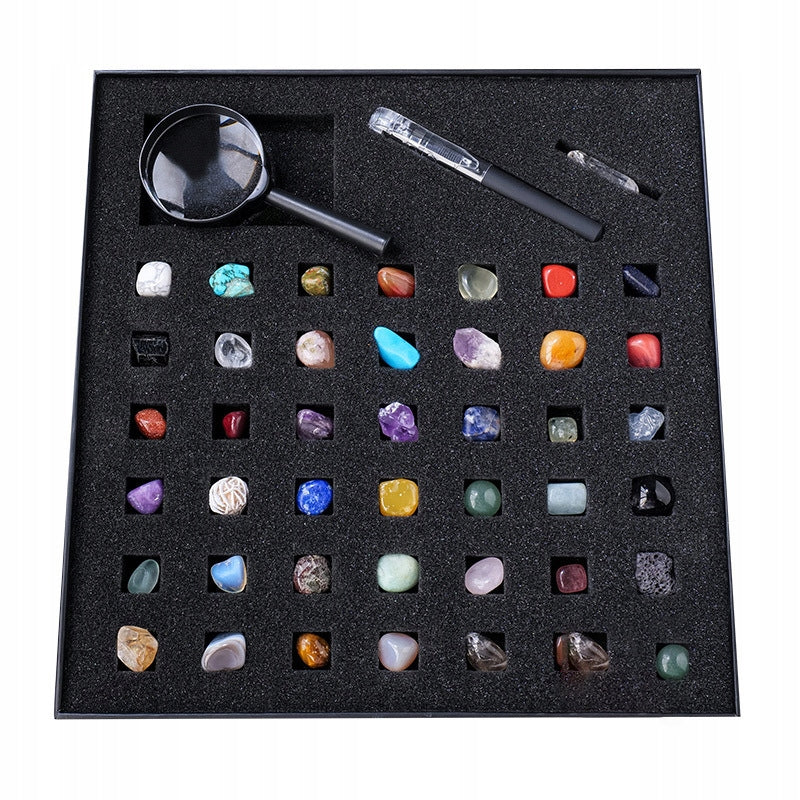 Stones Collectible Set Natural Minerals Collection 43 Pcs
