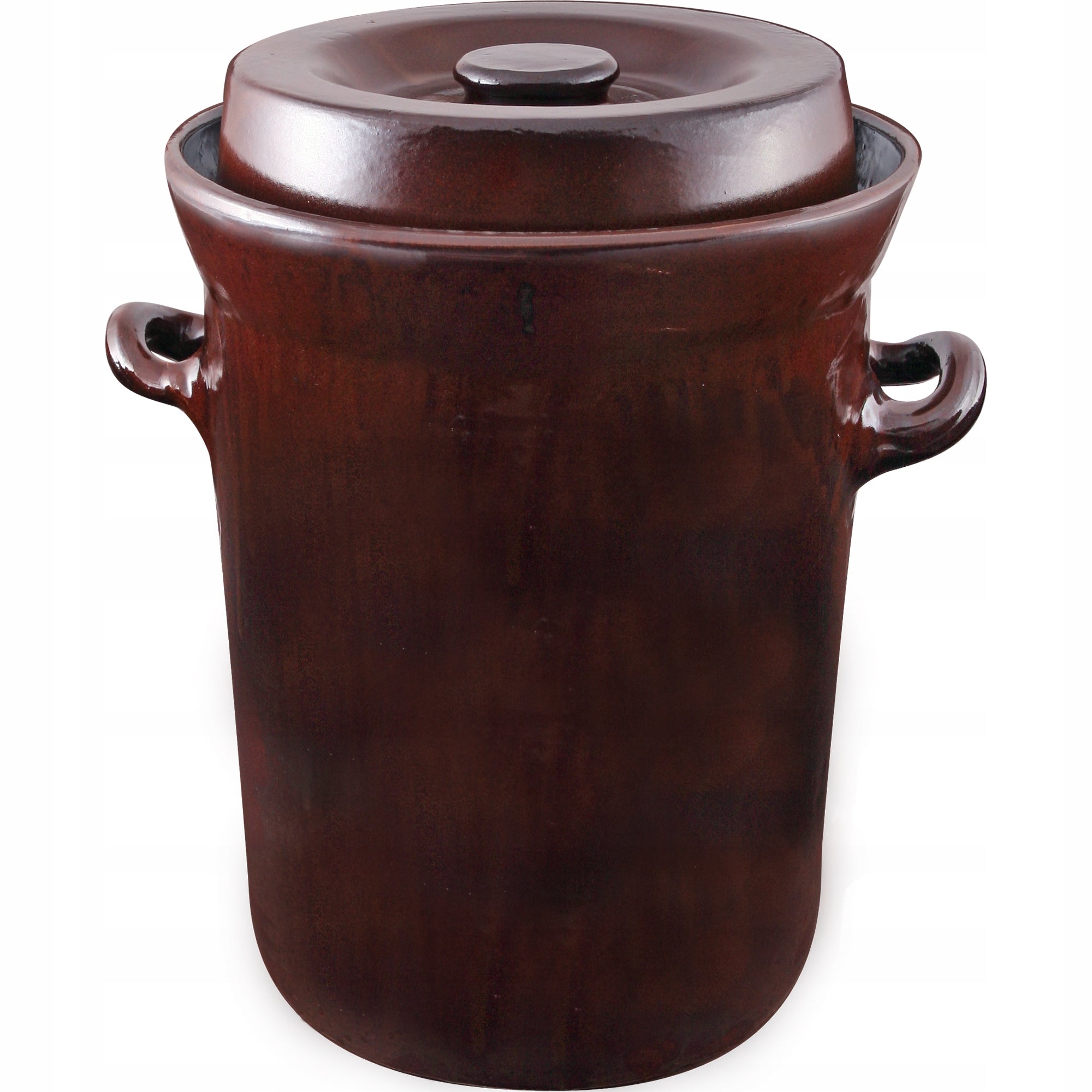Stoneware - 15l acidification pot with water seal and pickling lid