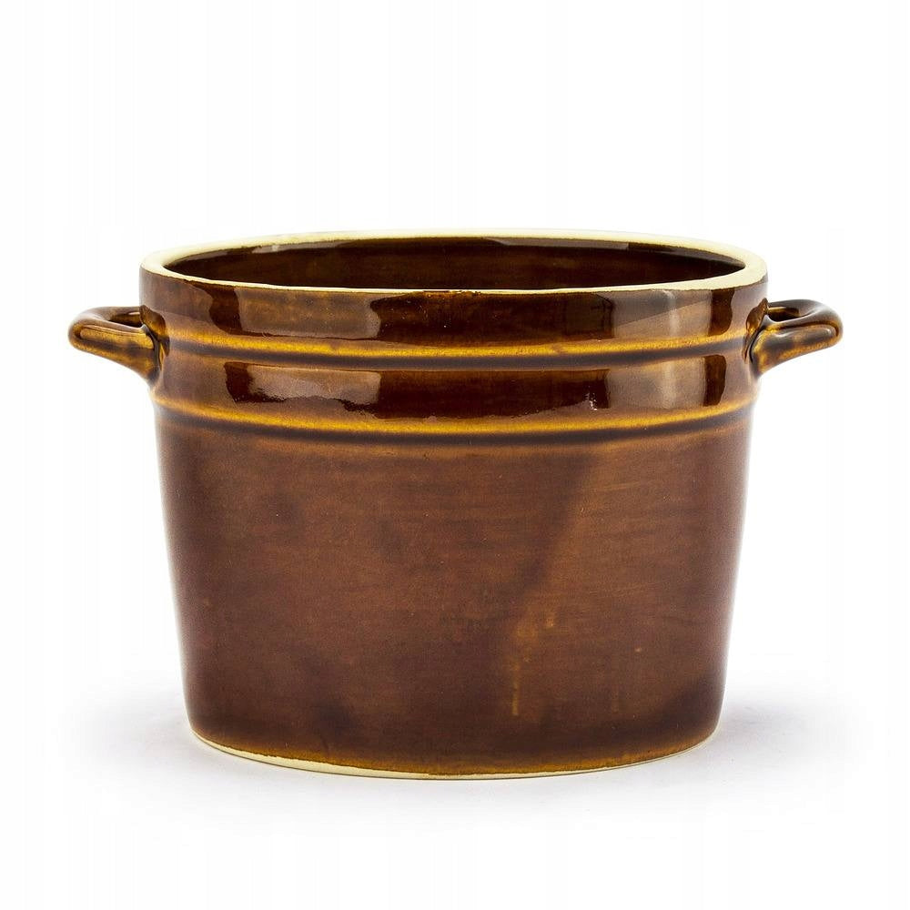 Stoneware Crock Krystynka Q16 1.5L for Pickling Cucumbers and Cabbage Capacity 1.5 l