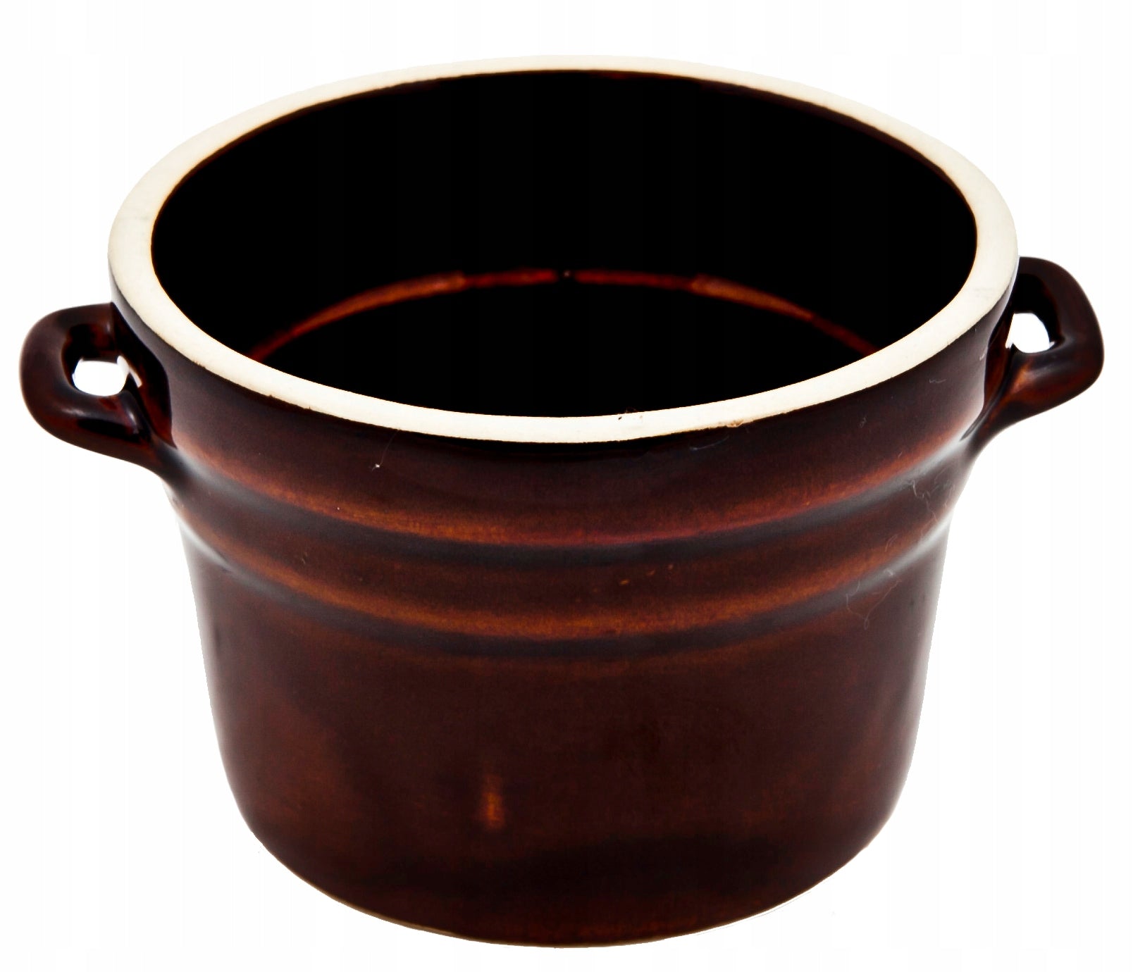 Stoneware Pot Krystynka Q11 0.5L for Lard Pickled Cucumbers Capacity 0.5 l