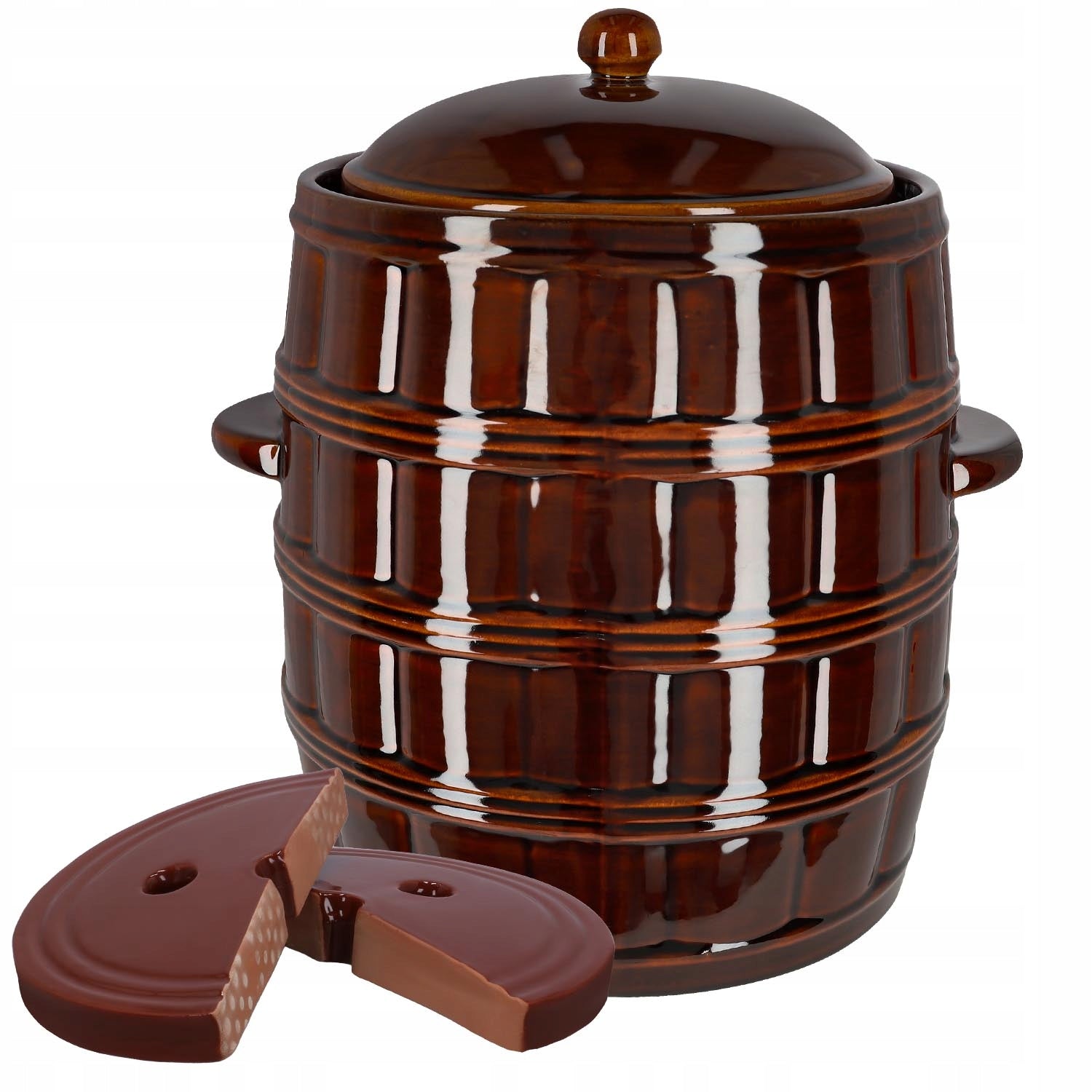 Stoneware barrel 25L pot hermetic stoneware pickling cucumber cabbage