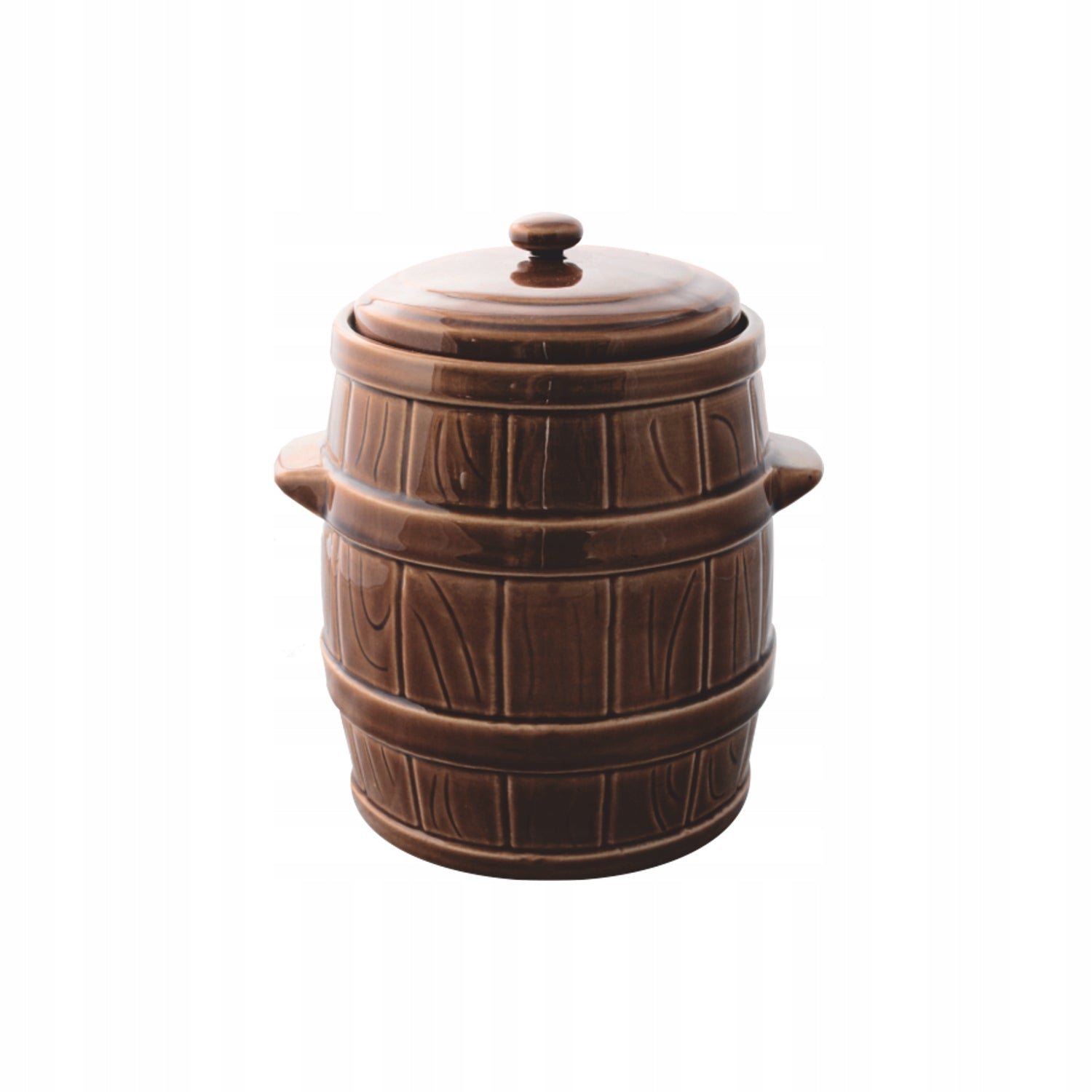 Stoneware barrel hermetic stoneware for sourdough pickles cucumbers 3l