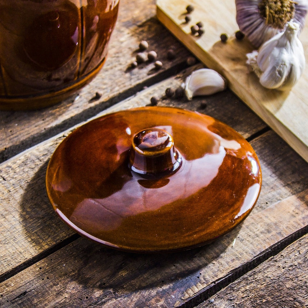 Stoneware lid for a KRYSTYNKA BRONZE stoneware pot 16 cm K3 Manufacturer code 5906651042480