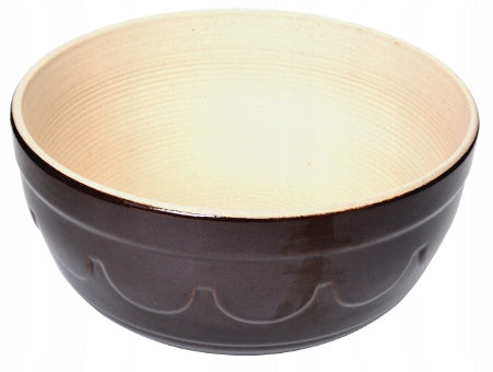 Stoneware makutra bowl for grinding 24cm 3L Poland