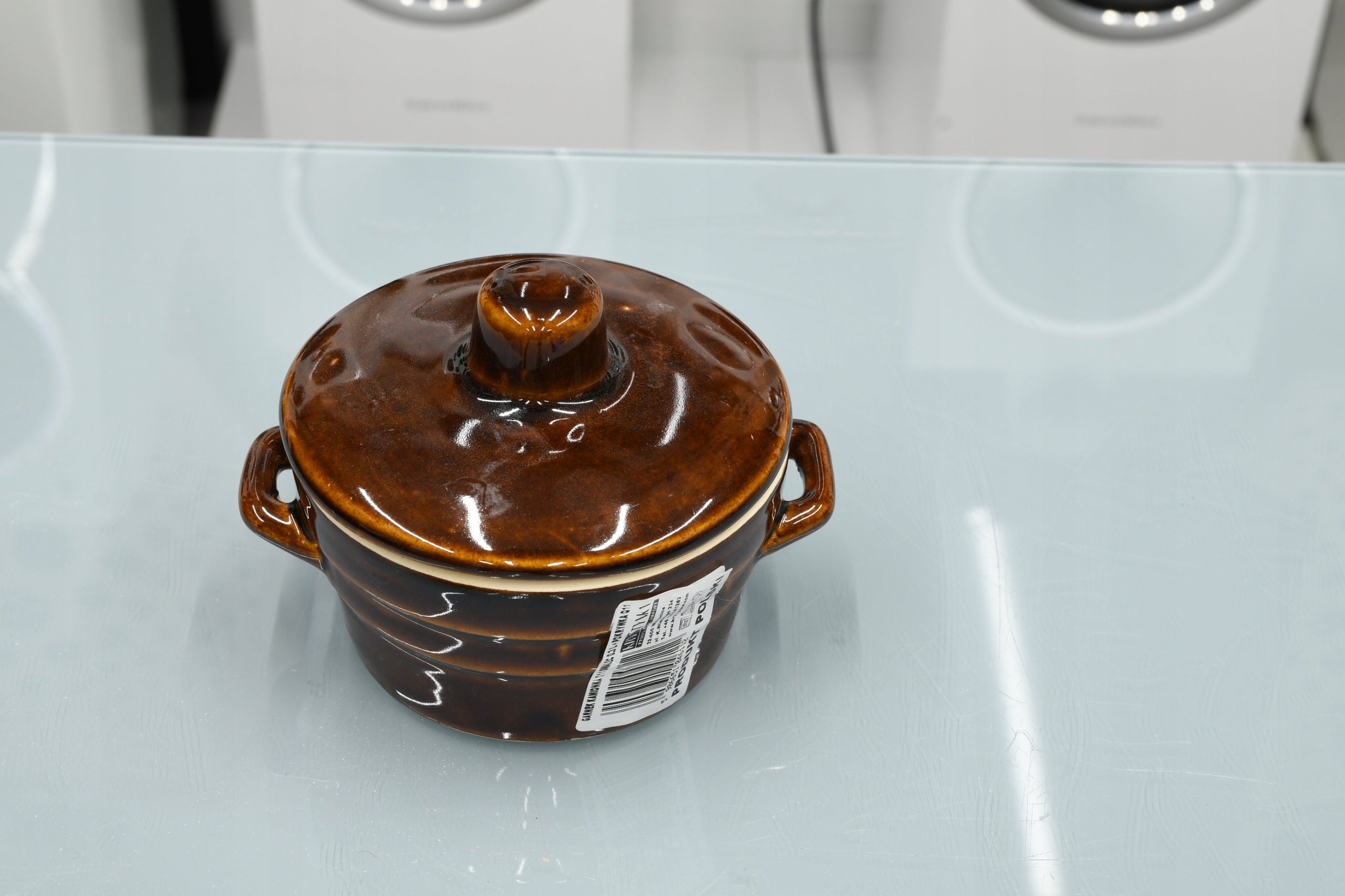 Stoneware pot Q11 0,3L for lard with lid