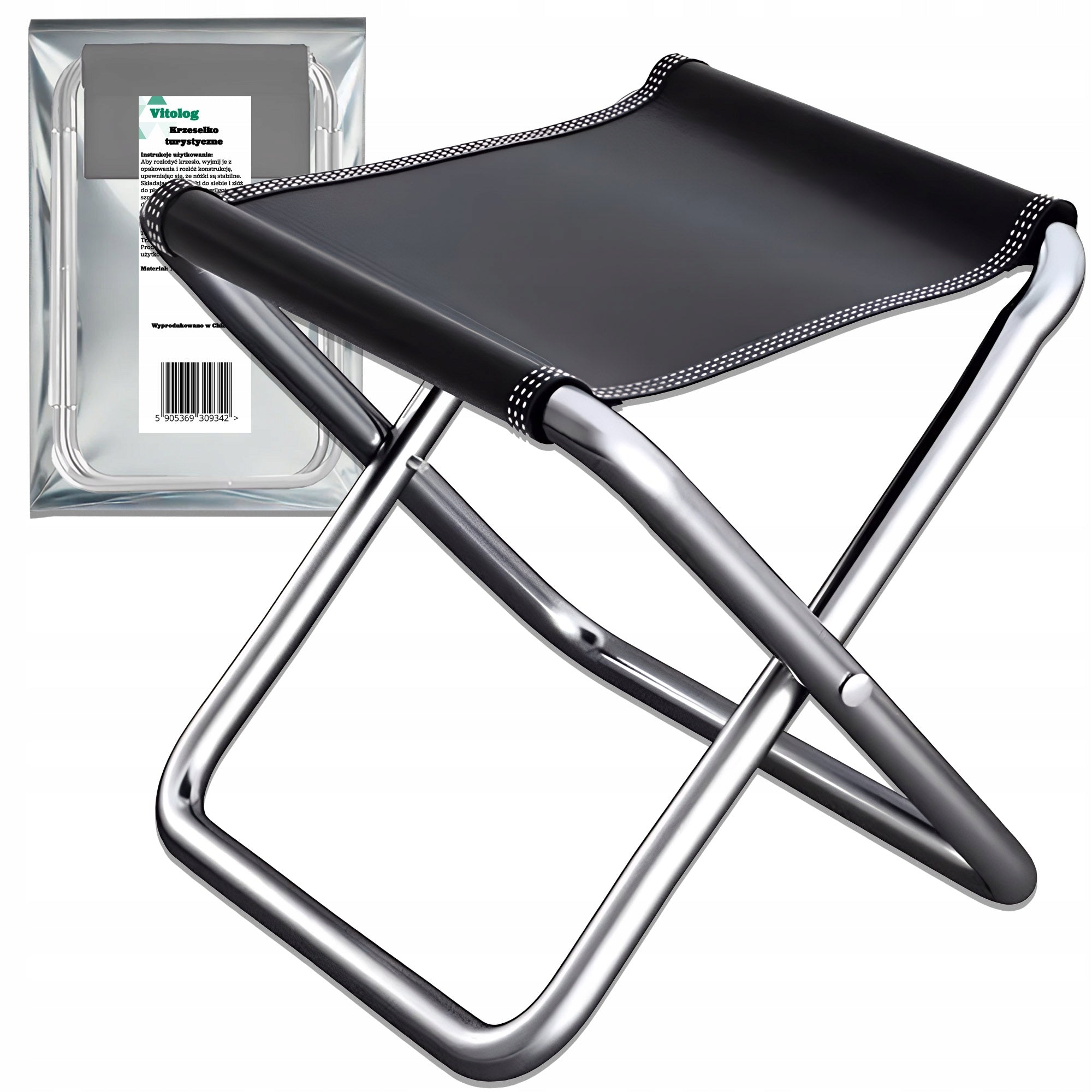 Stool Folding Fishing Chair Hiking Camping Reclining 29 cm