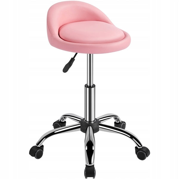 Stool for Living Room Dining Room Modern Rotating with Adjustment, Pink
