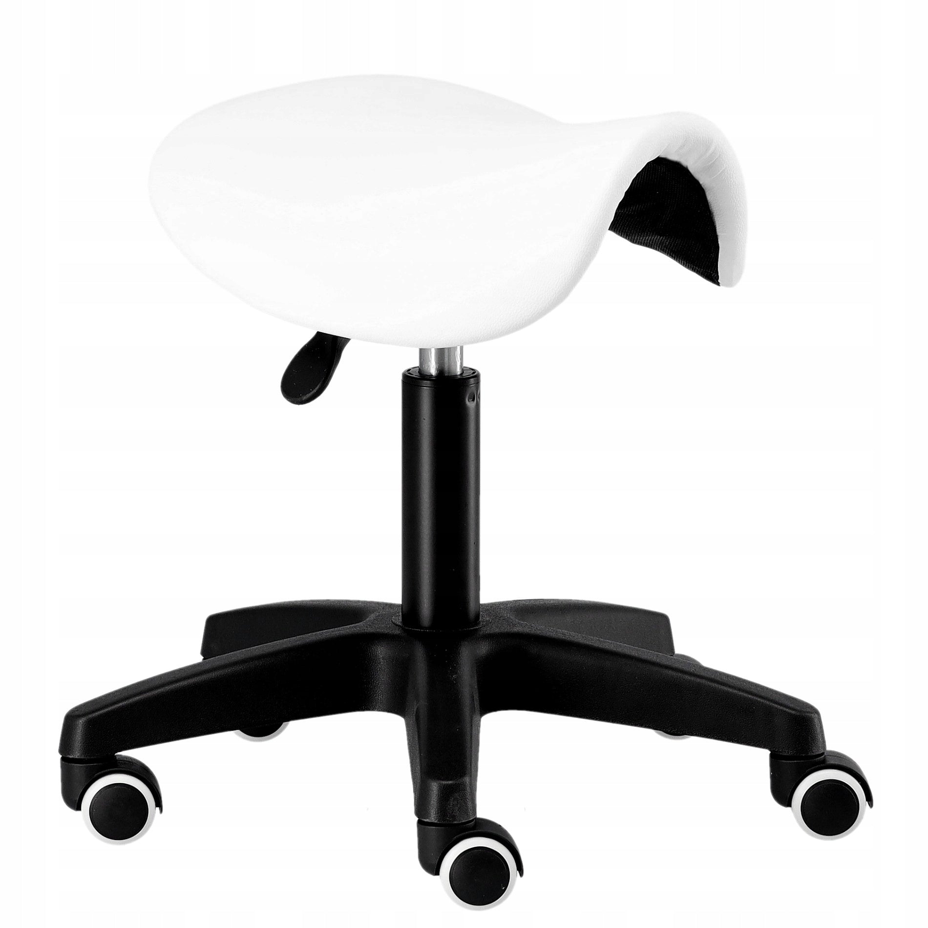 Stool on wheels swivel saddle for beauty salon Brand Calissimo
