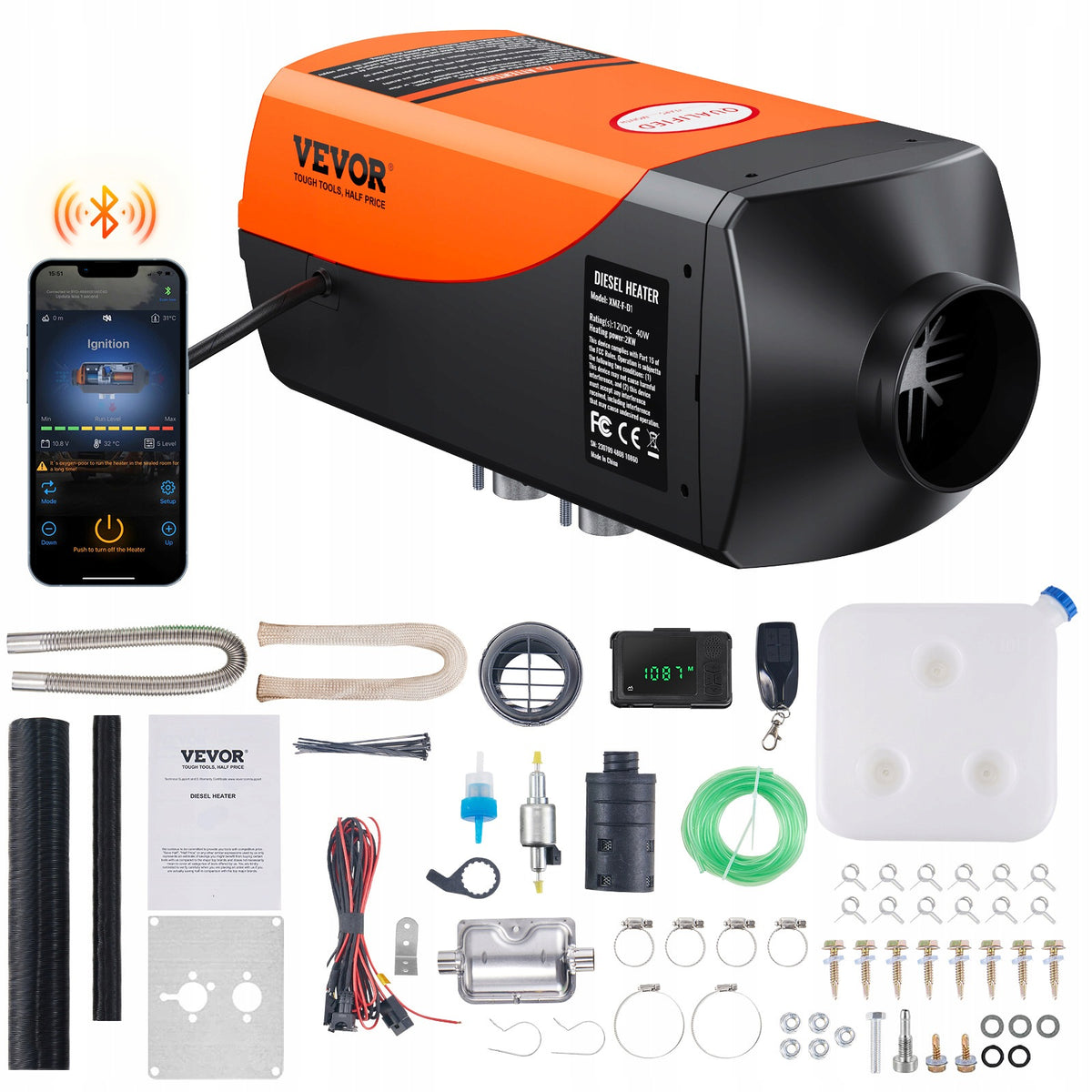 Stop Heating Heater 2KW Bluetooth High Mountain Low Burning