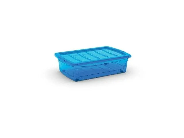 Storage container blue with lid 25l Material Plastic