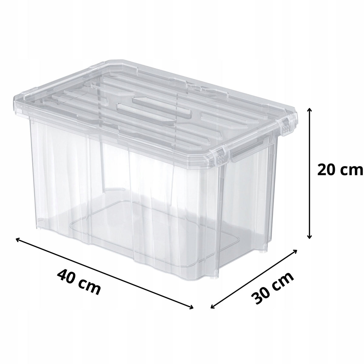 Storage container with lid 16L 40x30cm Box Organizer Brand DIKEL