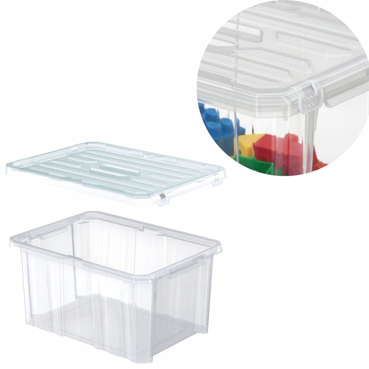Storage container with lid 16L 40x30cm Box Organizer Packaging status original