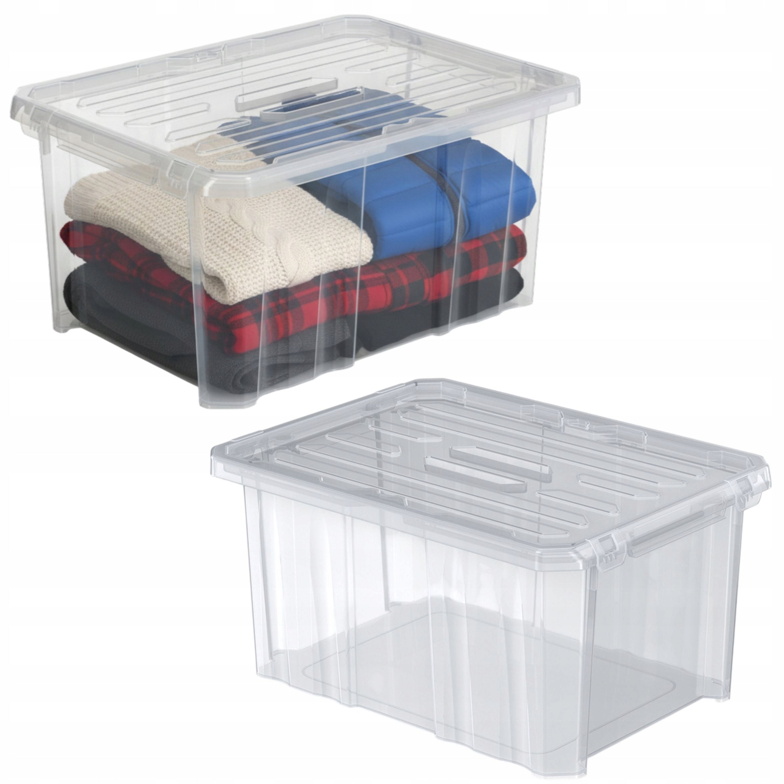 Storage container with lid 16L 40x30cm Box Organizer