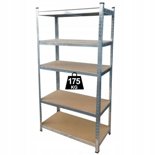 Storage rack metal 5-level 180x90x40cm shelf capacity 175kg Packaging status original