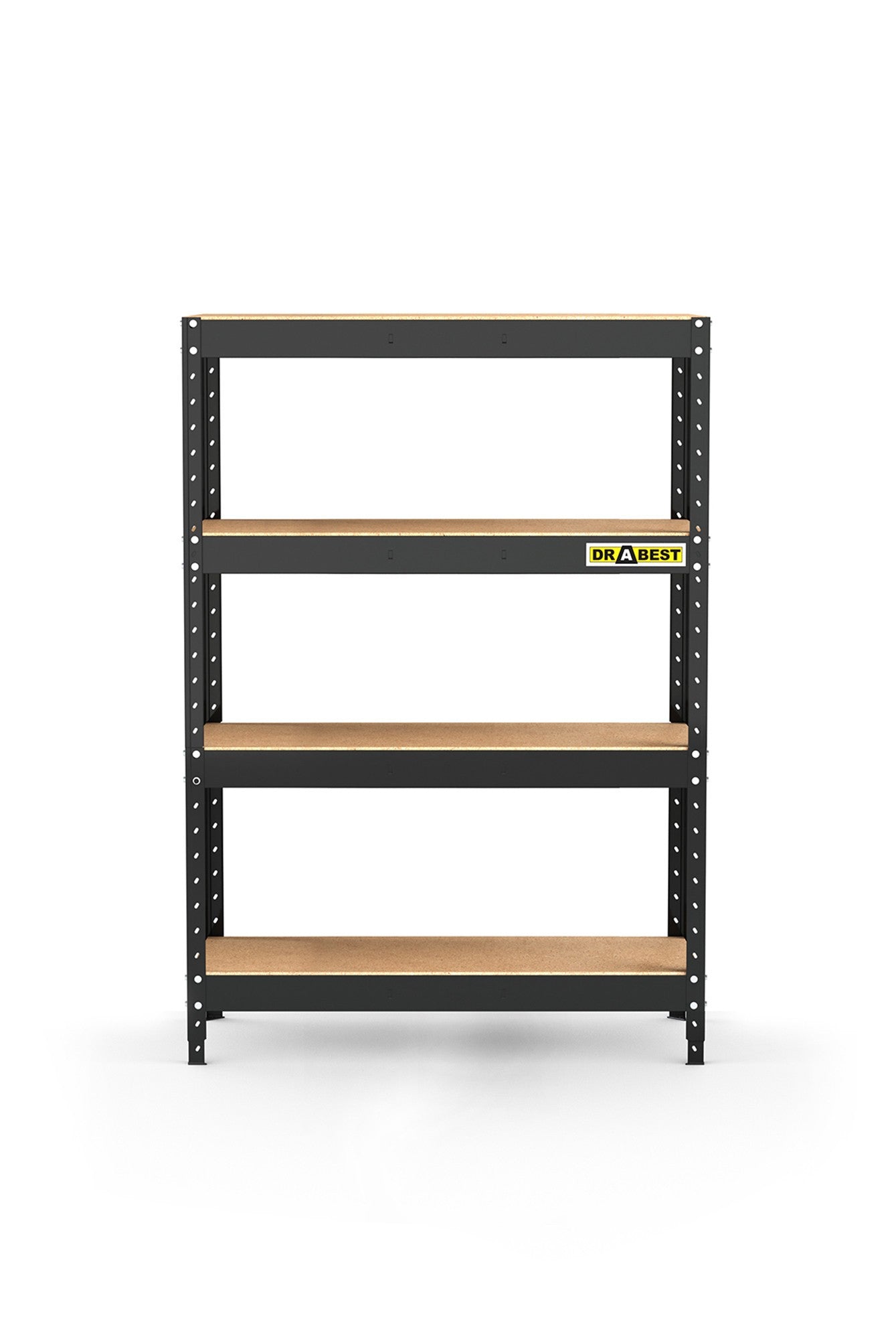 Storage rack metal black with plate 180x120x50 RMH1 DRABEST EAN (GTIN) 5904680996439