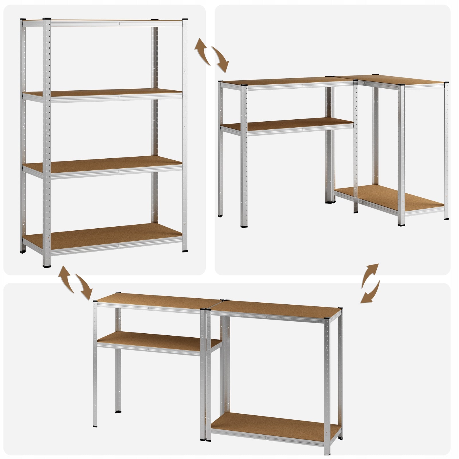 Storage rack metal workshop shop garage 160x90x40cm basement Product depth 40 cm