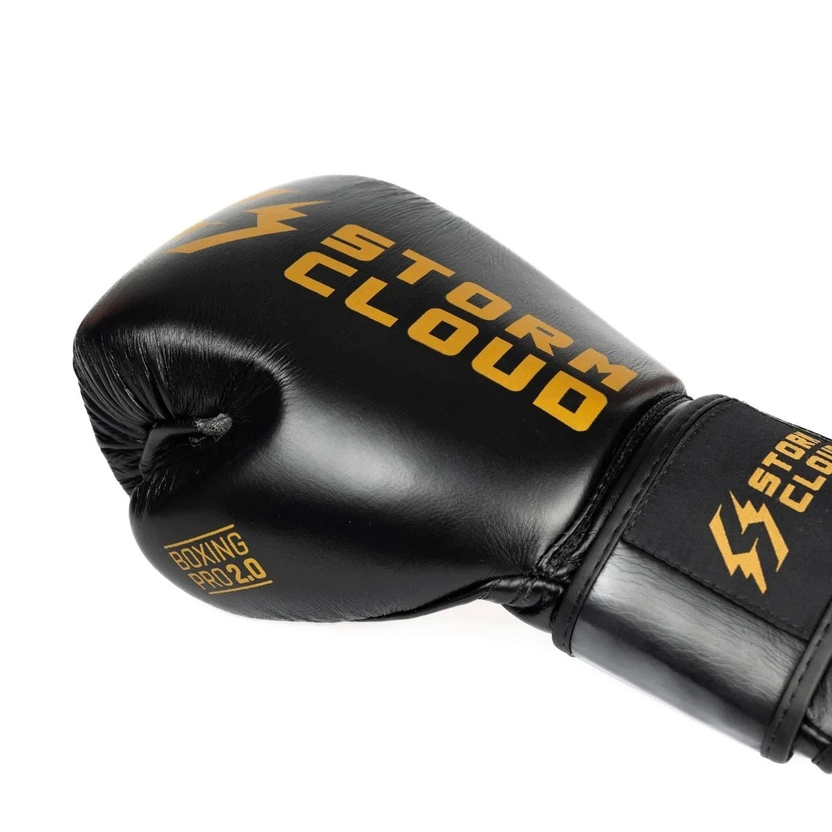StormCloud Bovine Leather Boxing Gloves Boxing Pro 2.0 Black 14oz Packaging status original