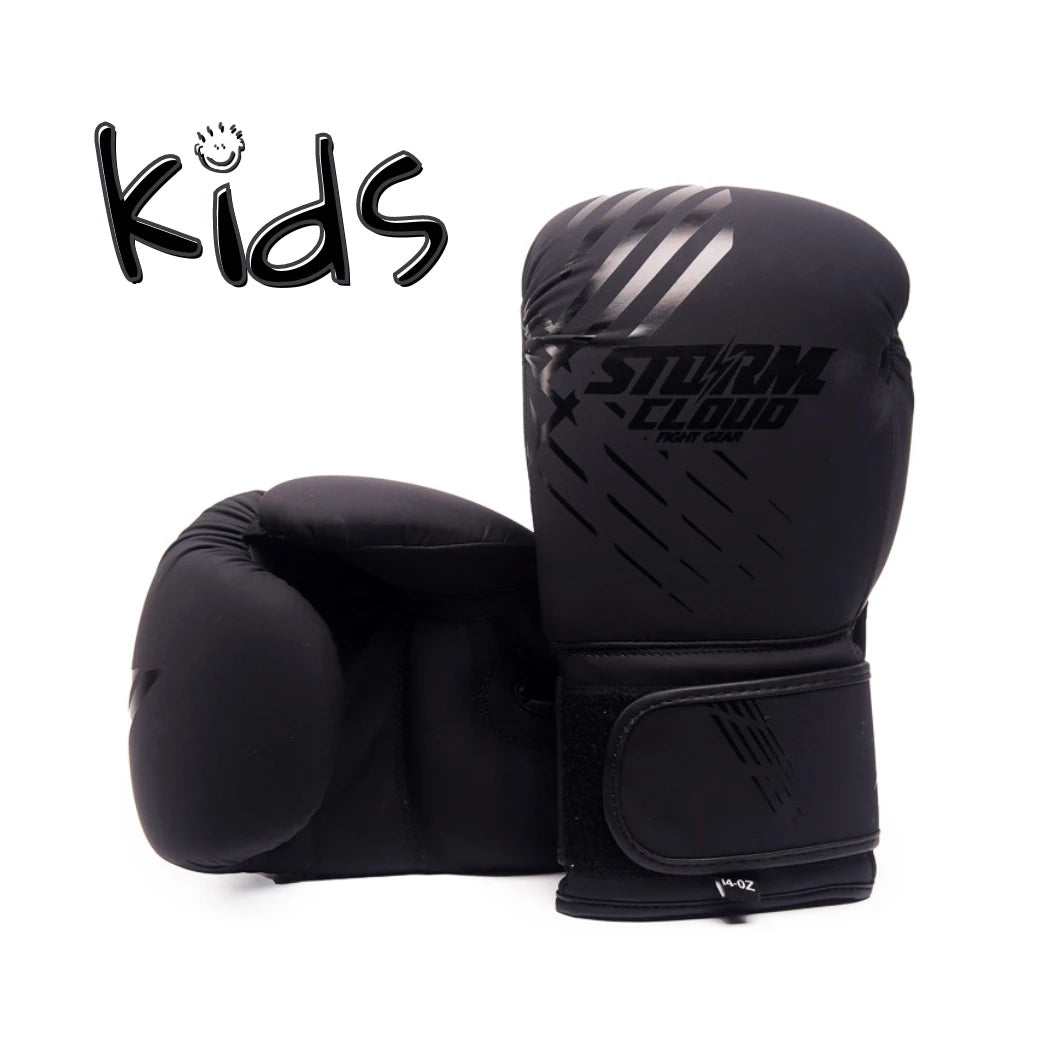 StormCloud Boxing Gloves for Kids Lynx Black and Black r 6oz
