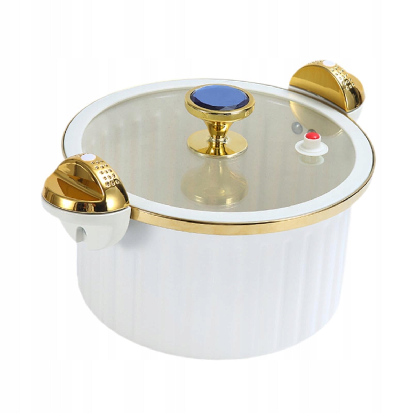 Stovetop Pot 7L Milk Sauce Hot Pot Stew Pot with Cover Pressure Stew white Capacity 350 l