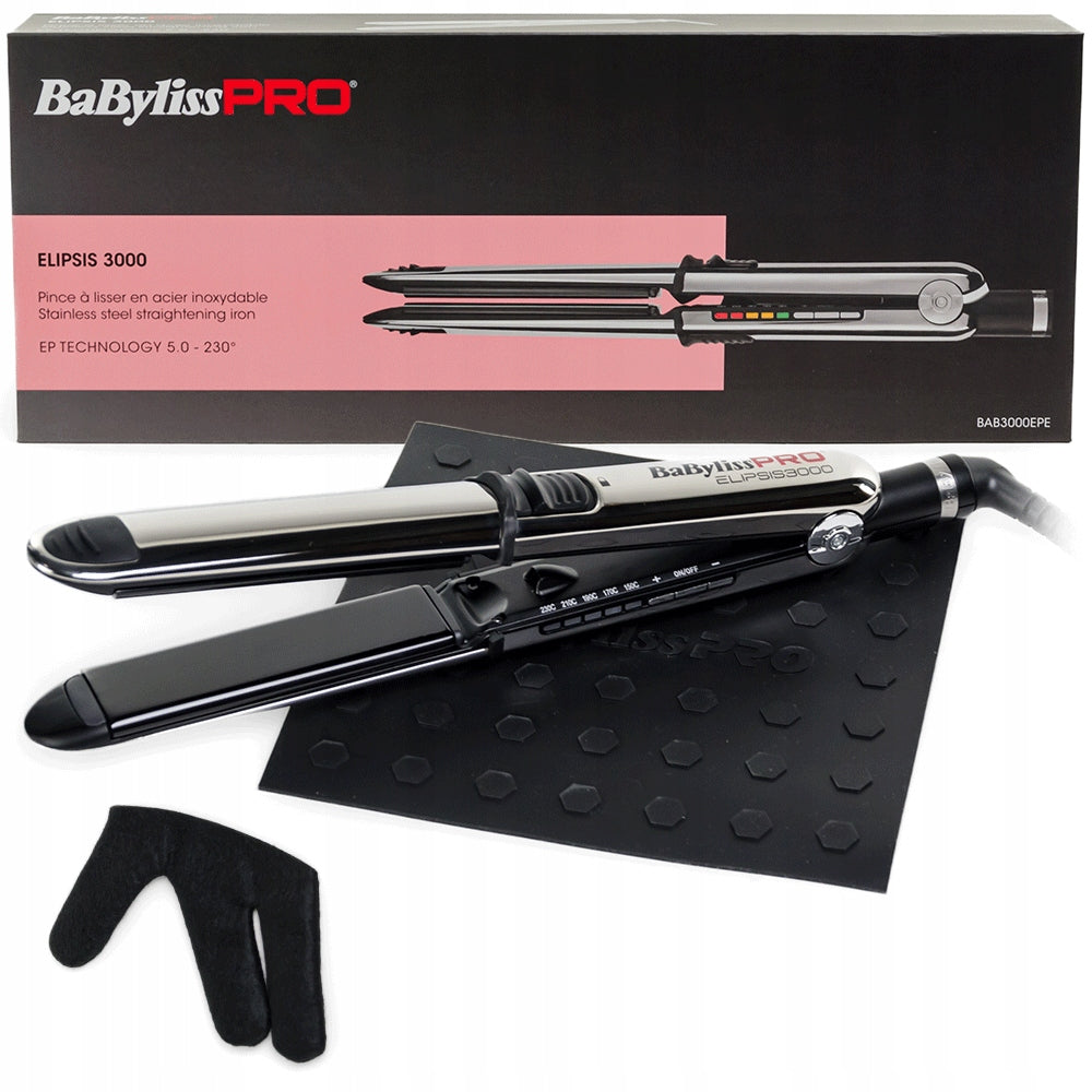 Straightener BABYLISS PRO Elipsis 3000 BAB3000EPE +MATA +GLOVE