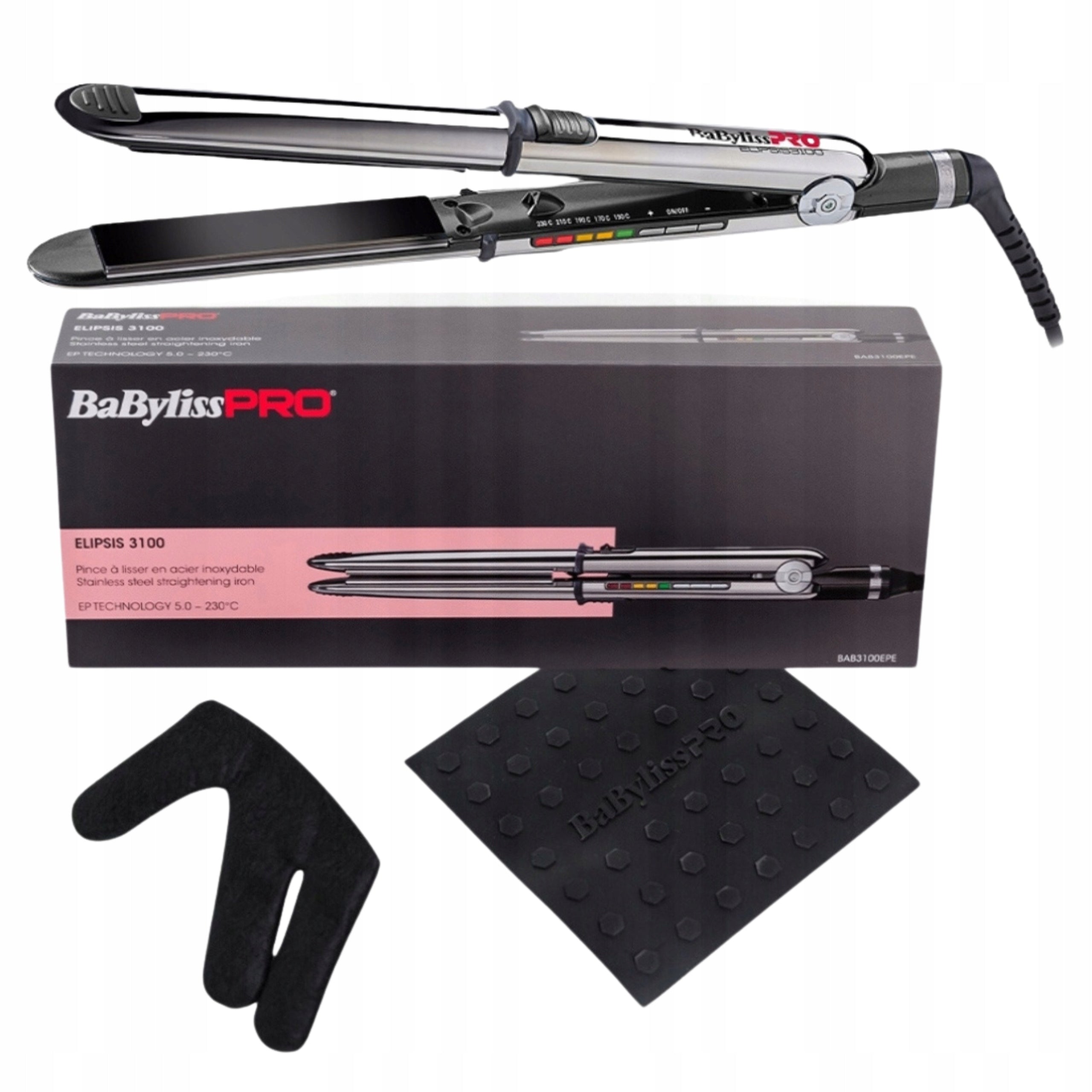 Straightener Babyliss Pro for Hair Ellipsis 3100 24 mm Ceramic Ionization