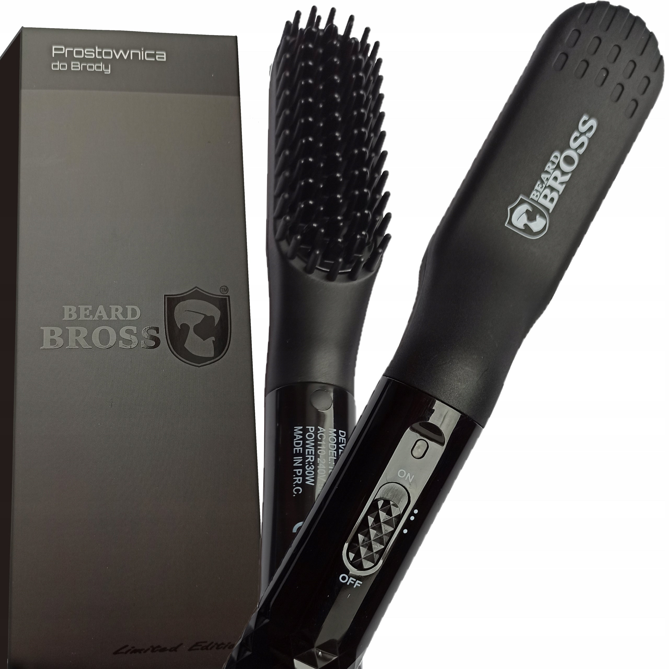 Straightener Beard Bross for Beard and Hair Brush