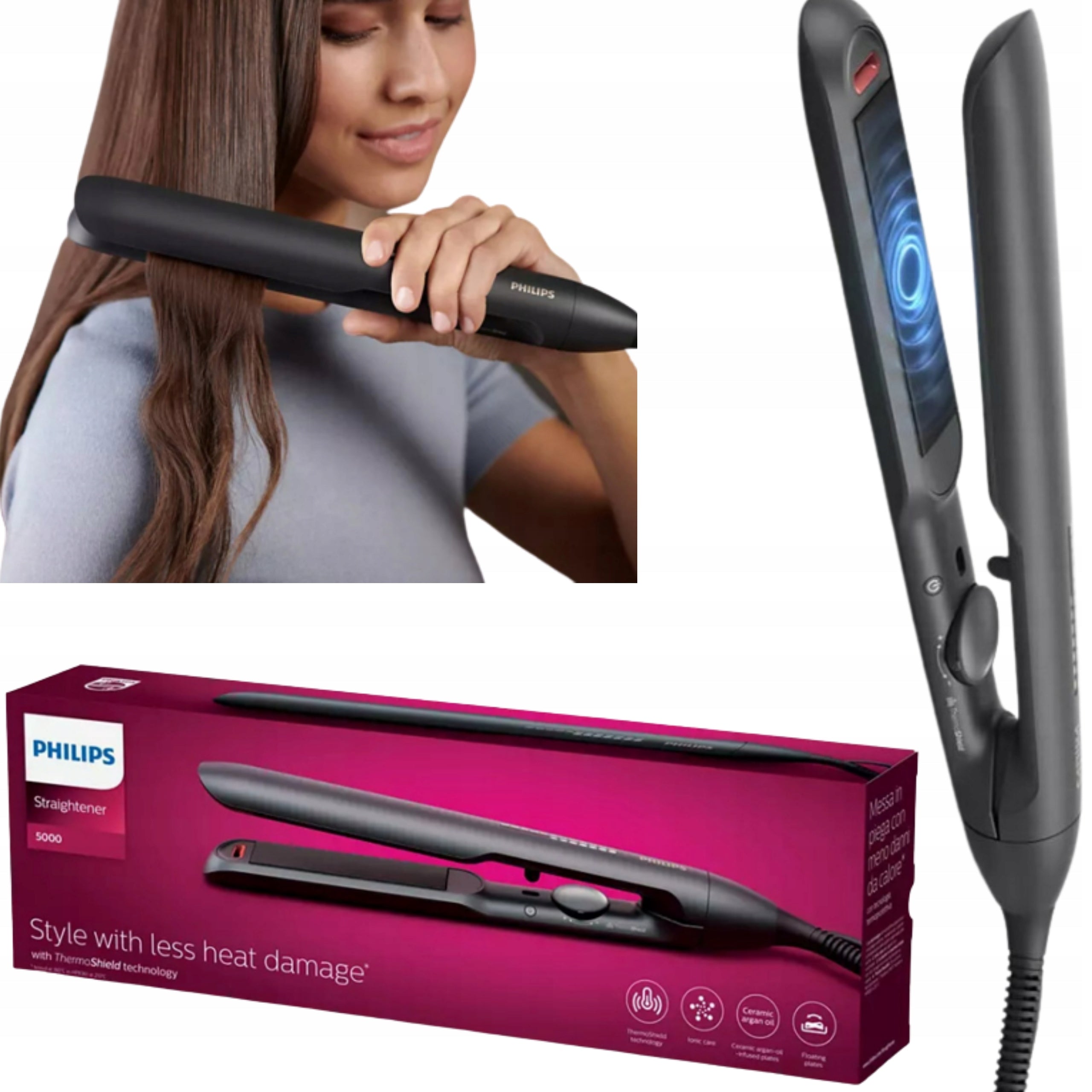 Straightener Philips Straightener Philips series 5000 ionizing